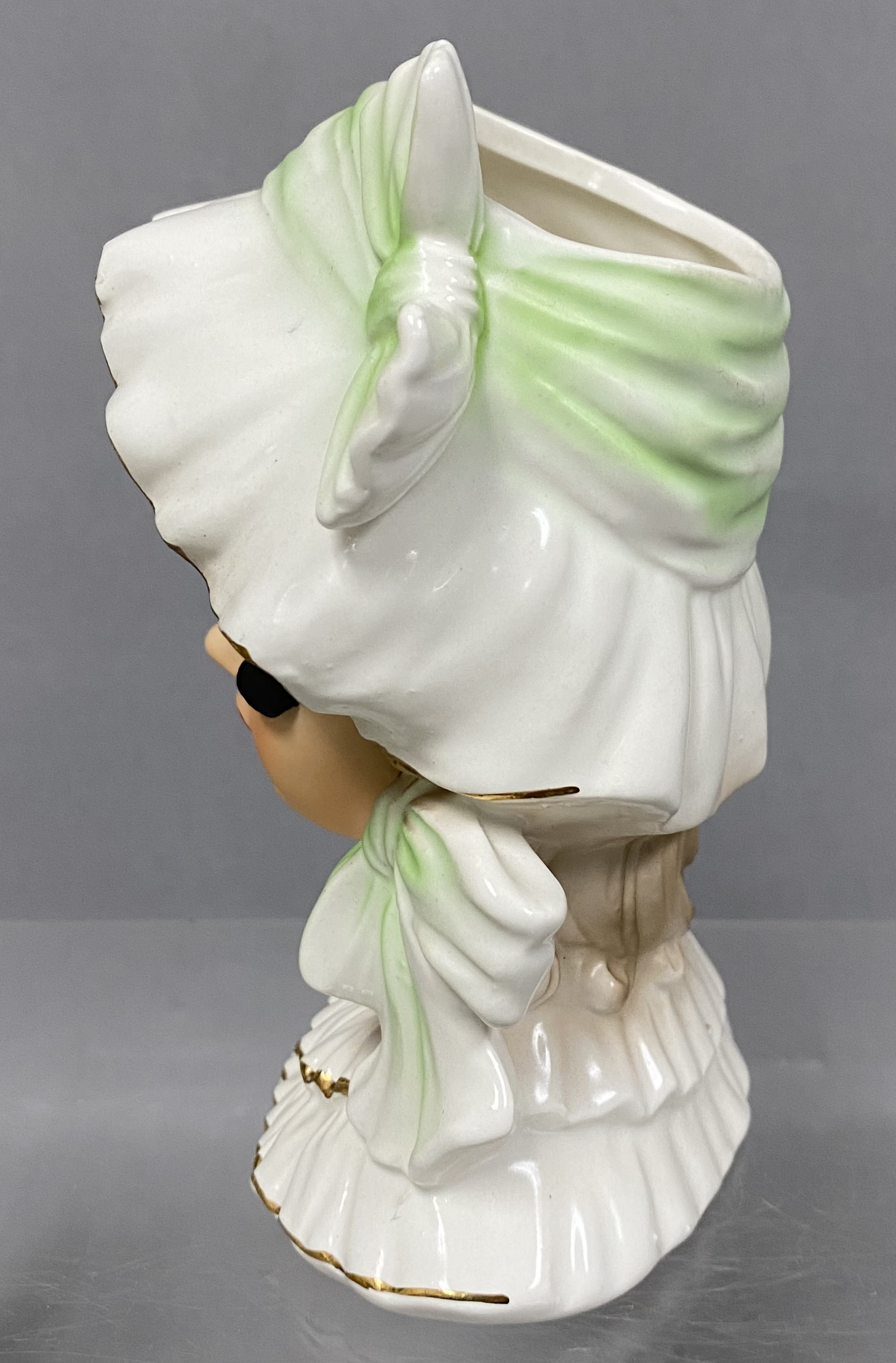 Lefton Ceramic Lady Head Vases