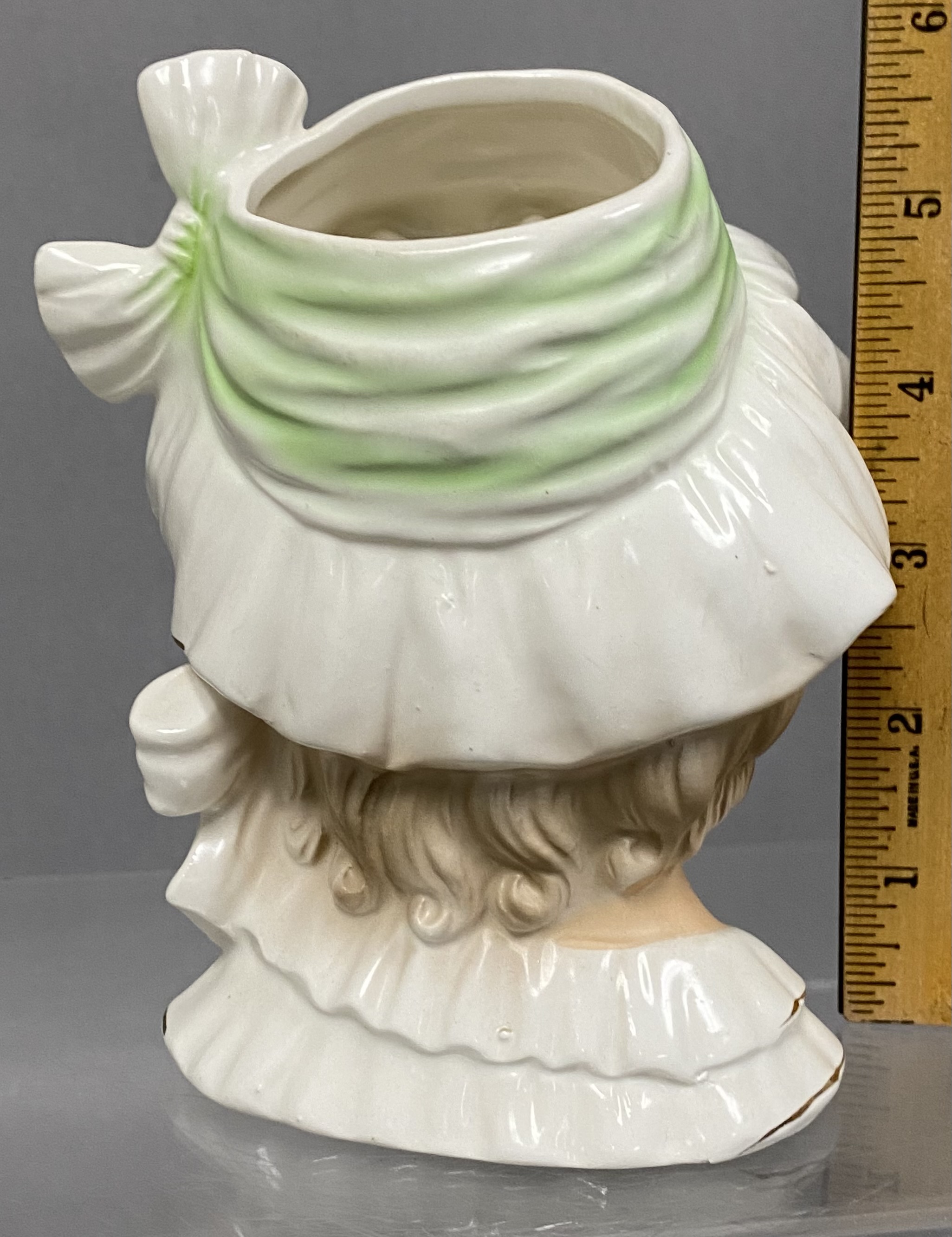 Lefton Ceramic Lady Head Vases