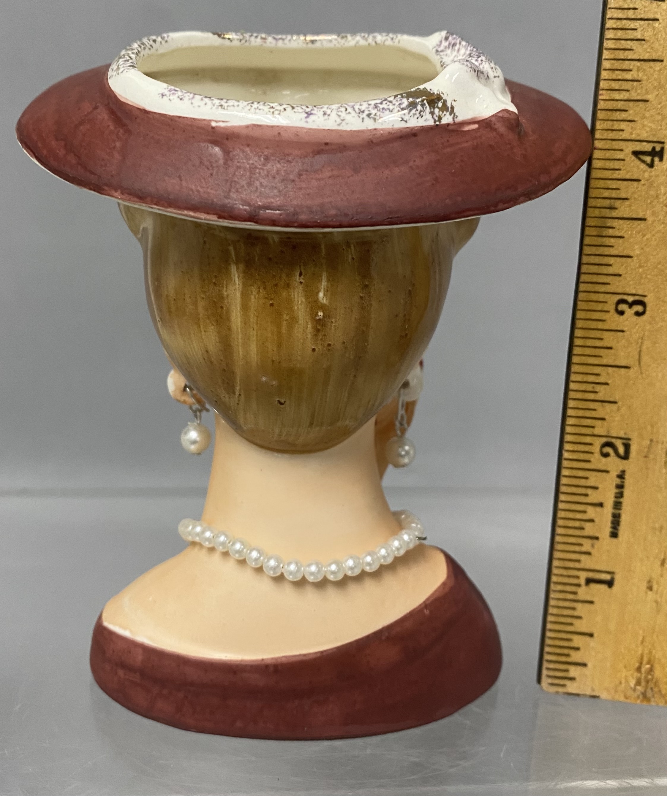 Artmark & Lefton Ceramic Lady Head Vases