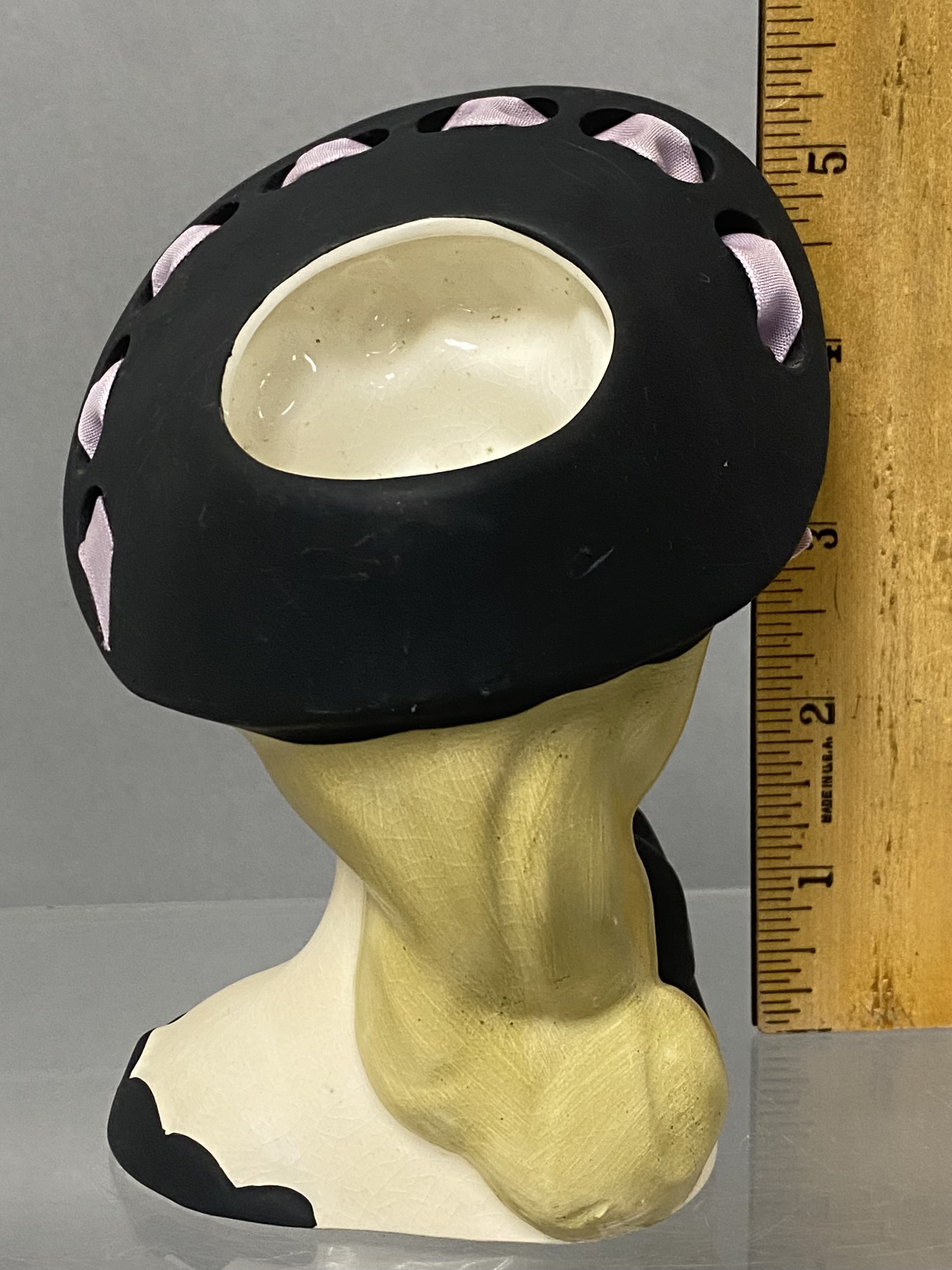 2 Napco Ware Ceramic Lady Head Vases