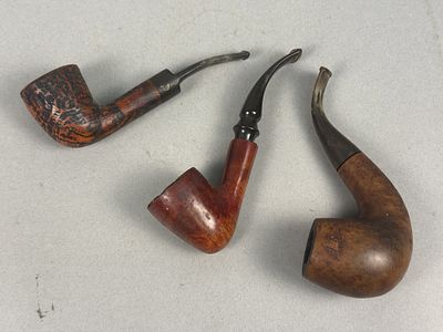 Big Ben & Irish Seconds Briar Tobacco Pipes Dunhill Rack. The first pipe is marked on the shank 