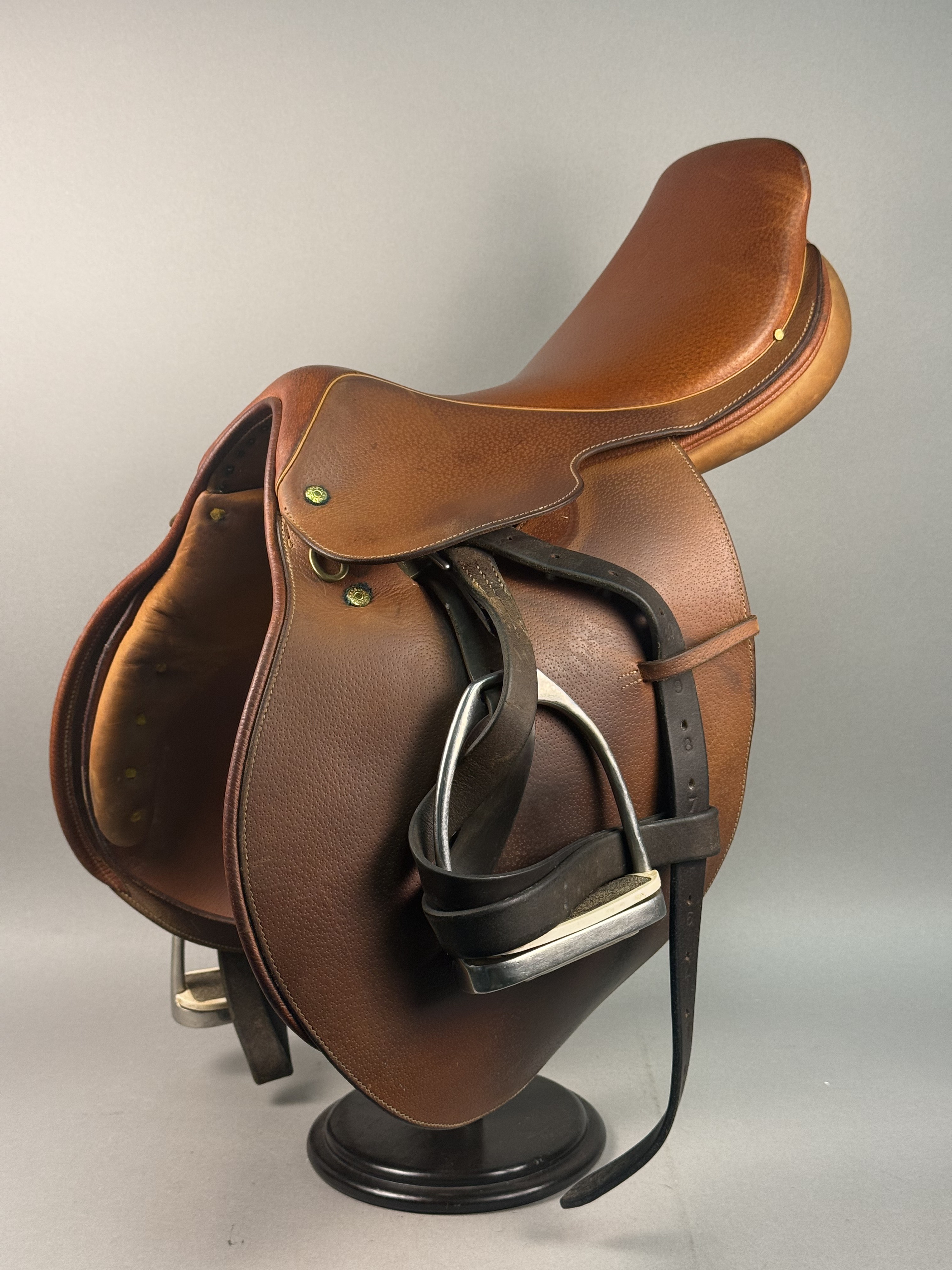 Crosby Hunterdon Grained Leather English Saddle