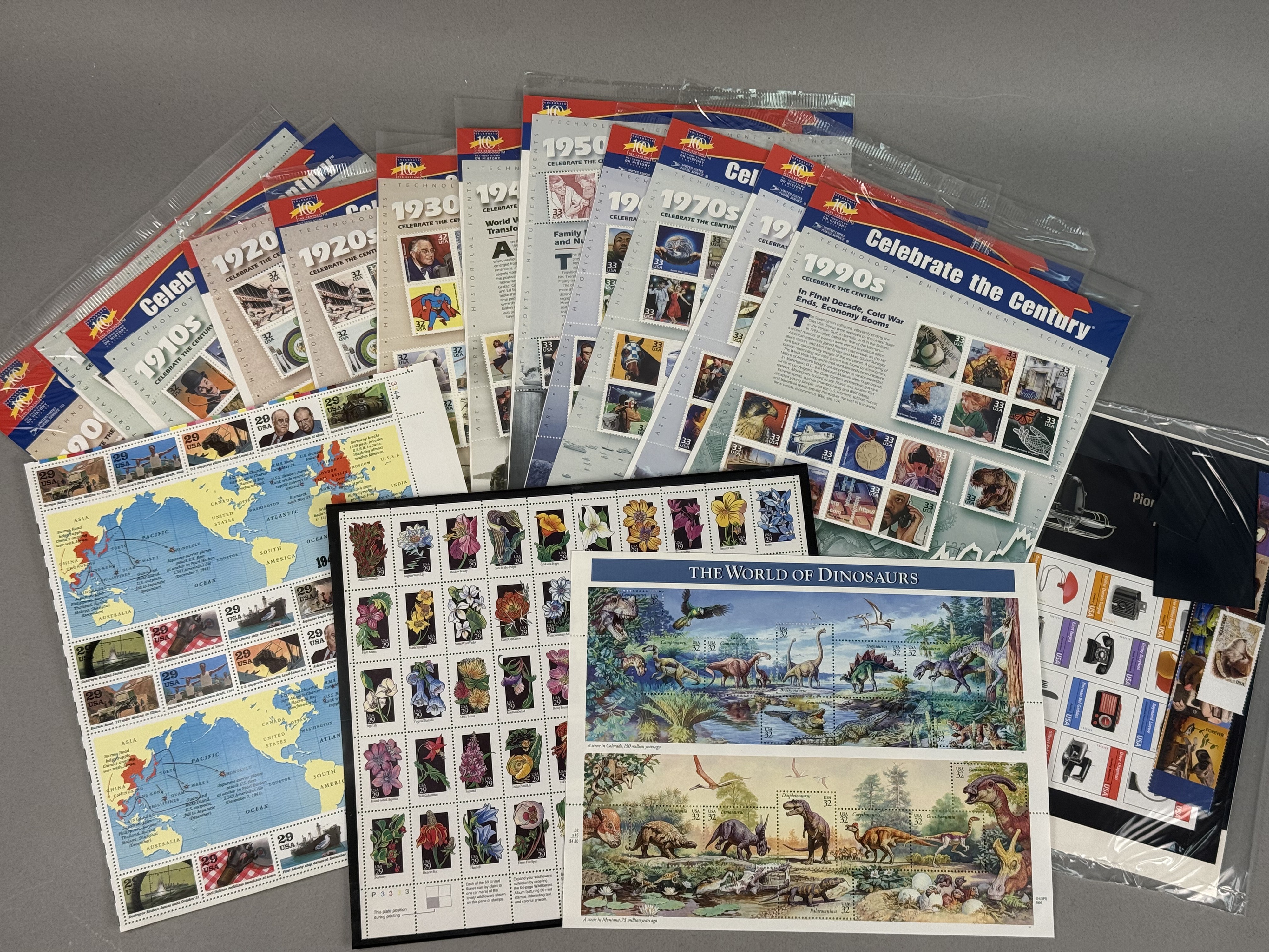 US Celebrate The Century Commemorative Stamp Collection Binder