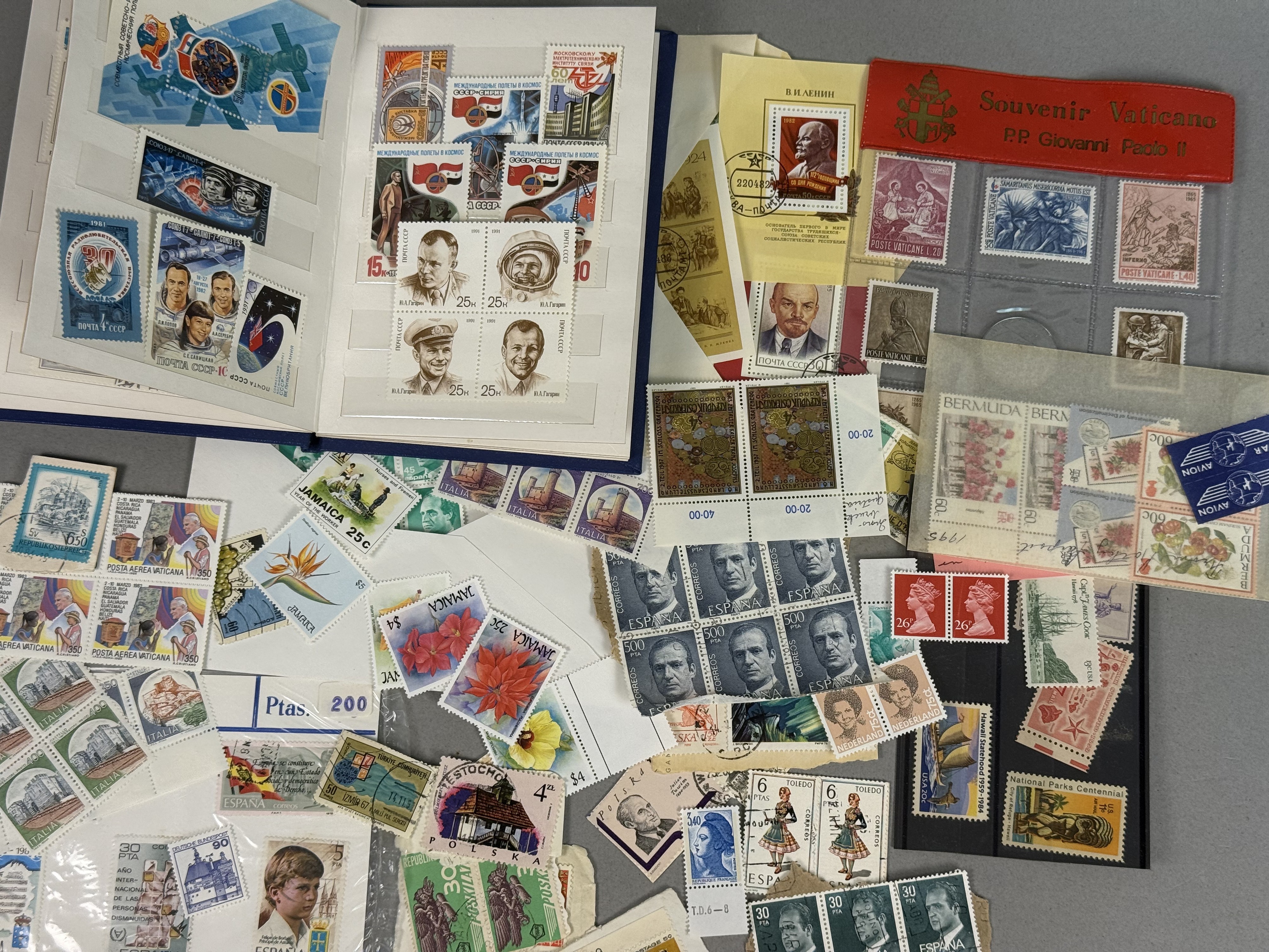 USSR & Worldwide Postage Stamp Collection Stock Book