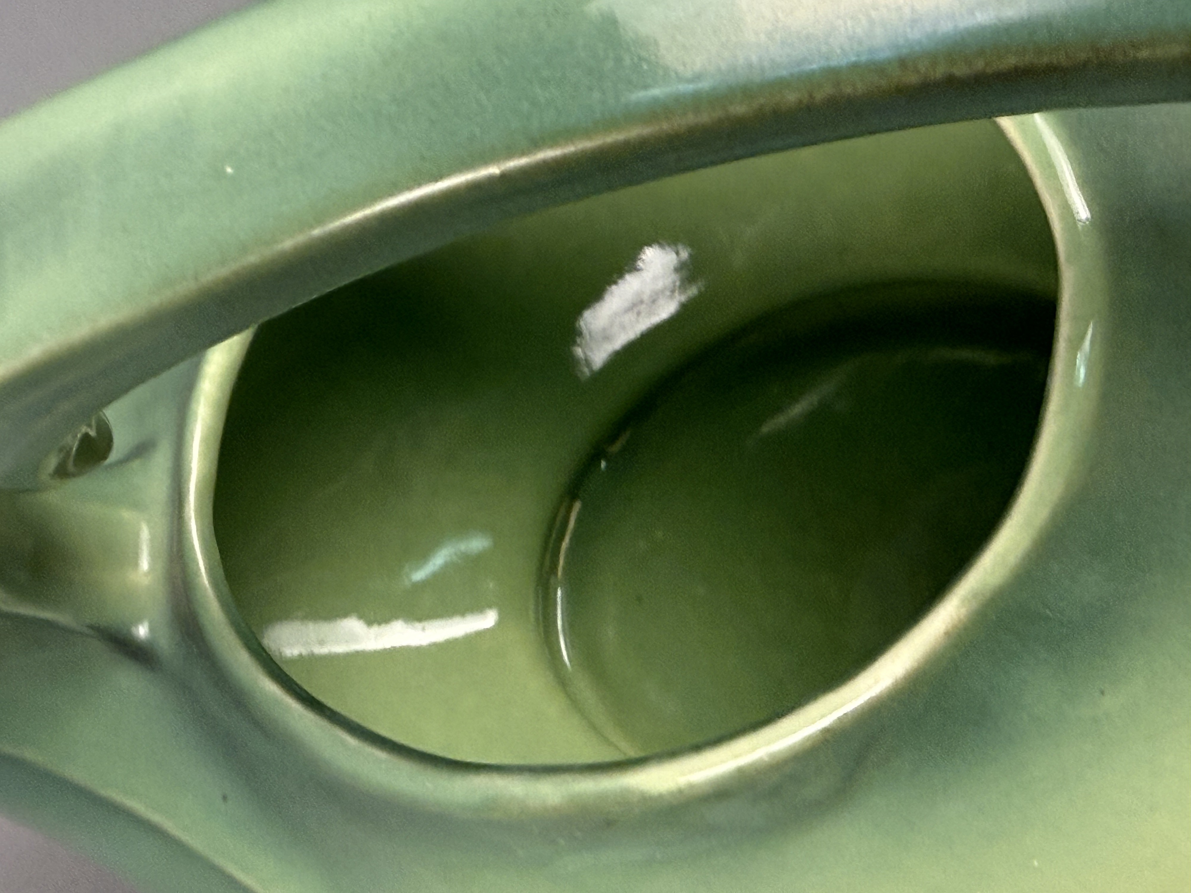 McCoy Ceramic Blended Glaze Leaf Teapot