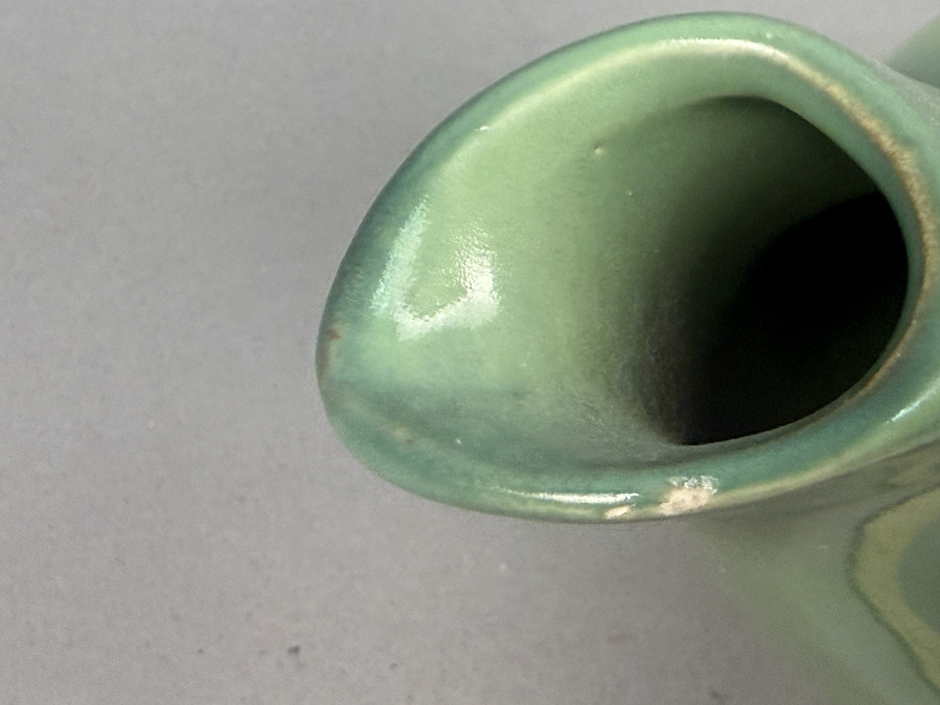 McCoy Ceramic Blended Glaze Leaf Teapot