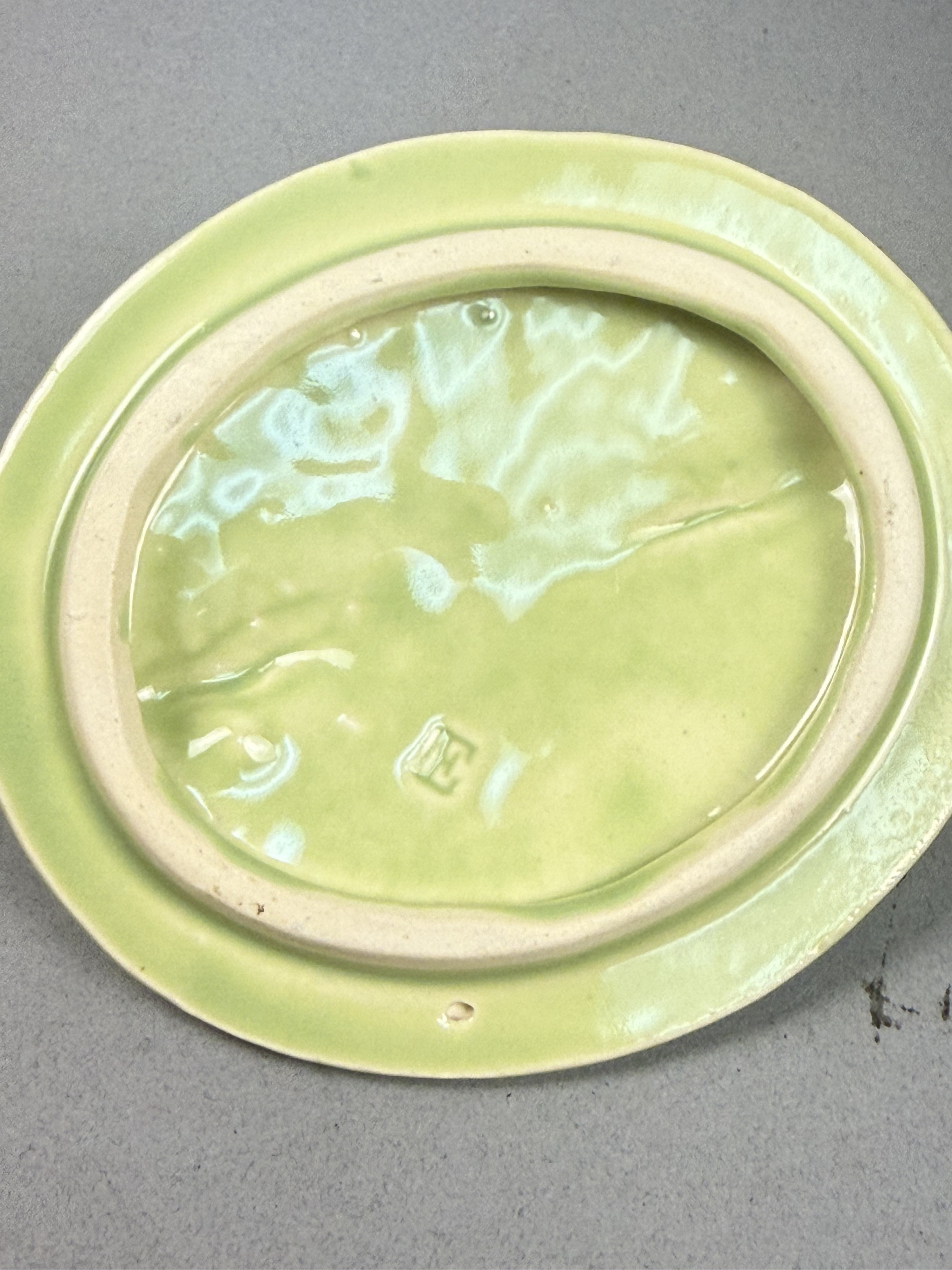 McCoy Ceramic Blended Glaze Leaf Teapot