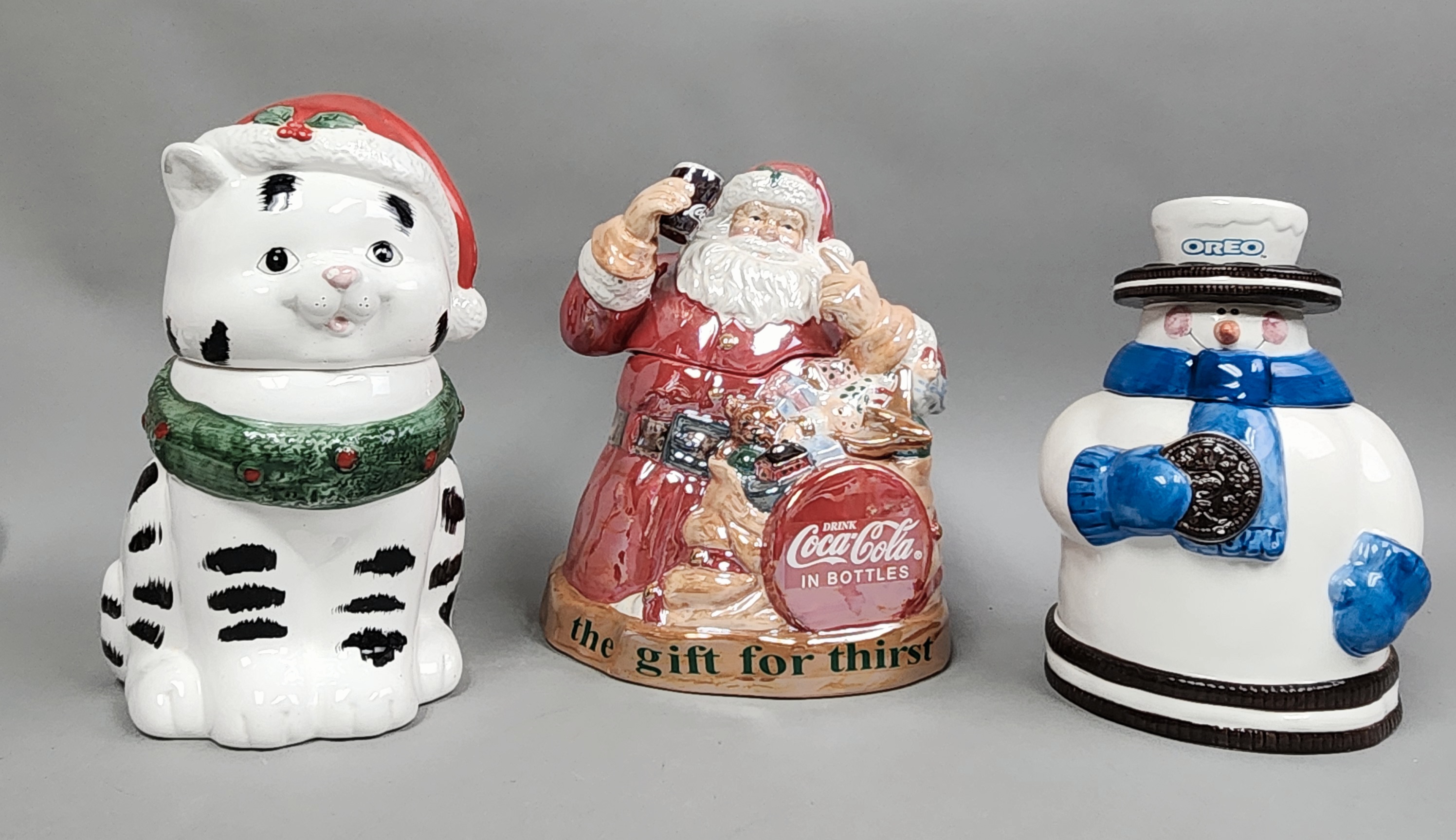 Coca-Cola & Oreo Christmas Cookie Jars