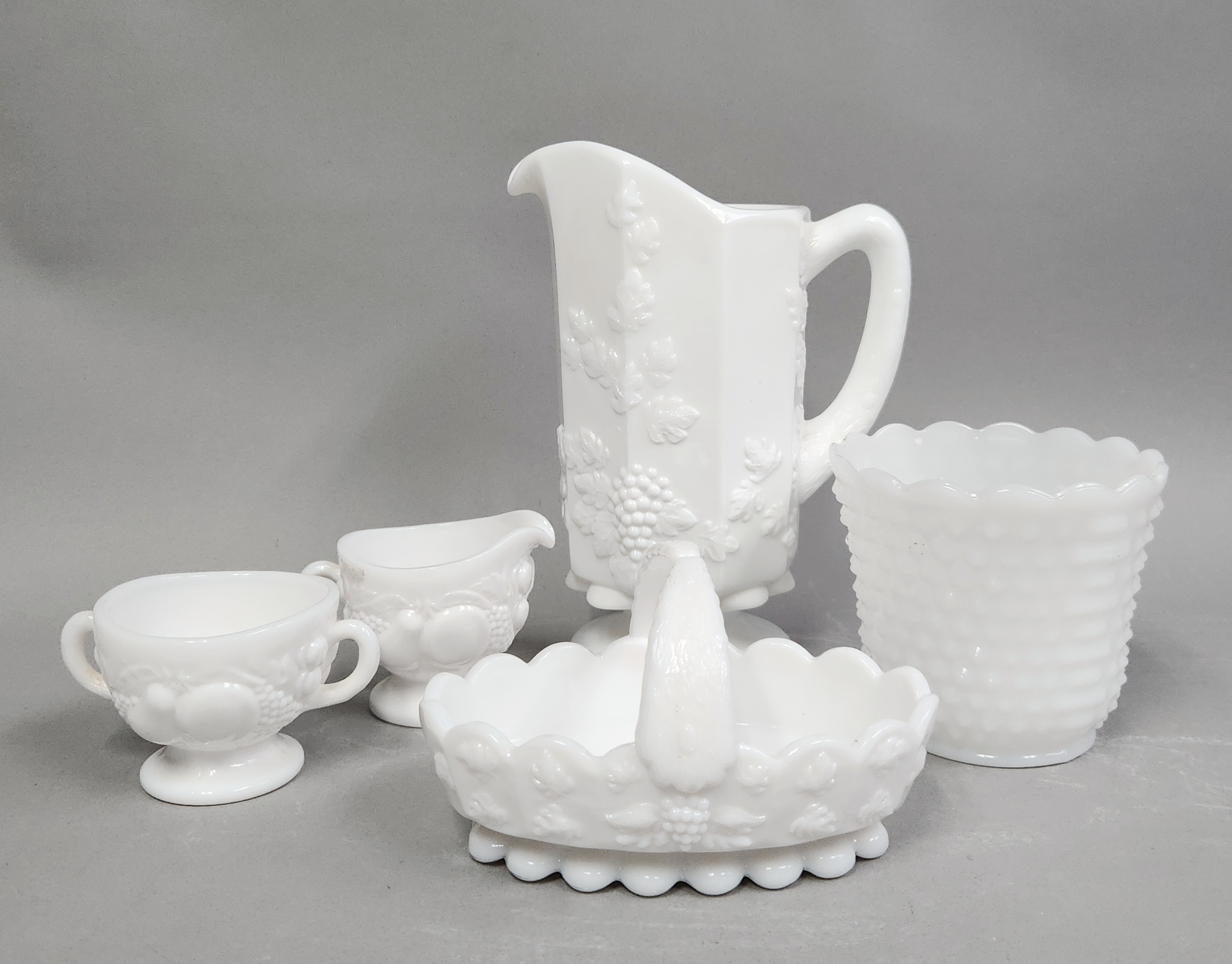 Westmoreland & Fire King Milk Glass