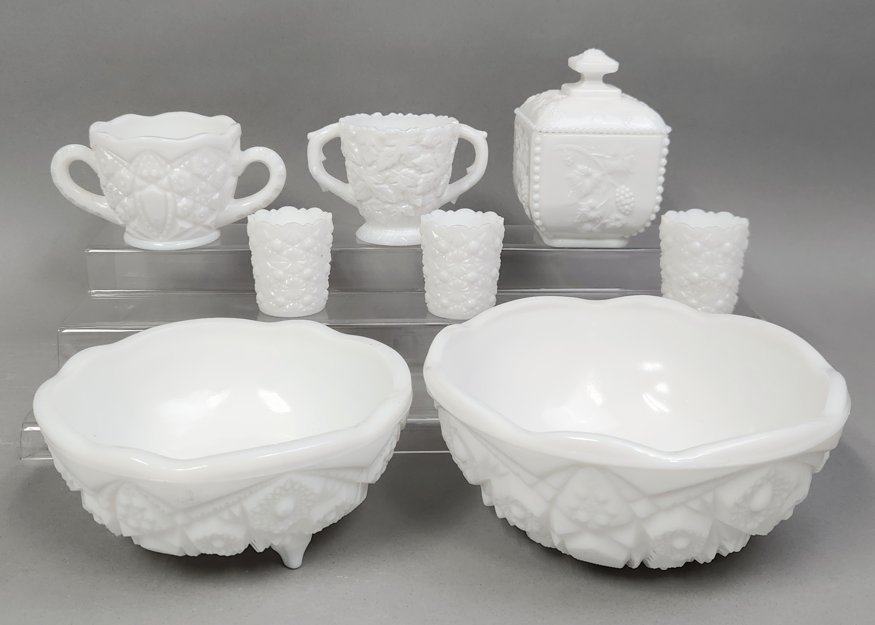 Westmoreland & McKee Milk Glass Tableware