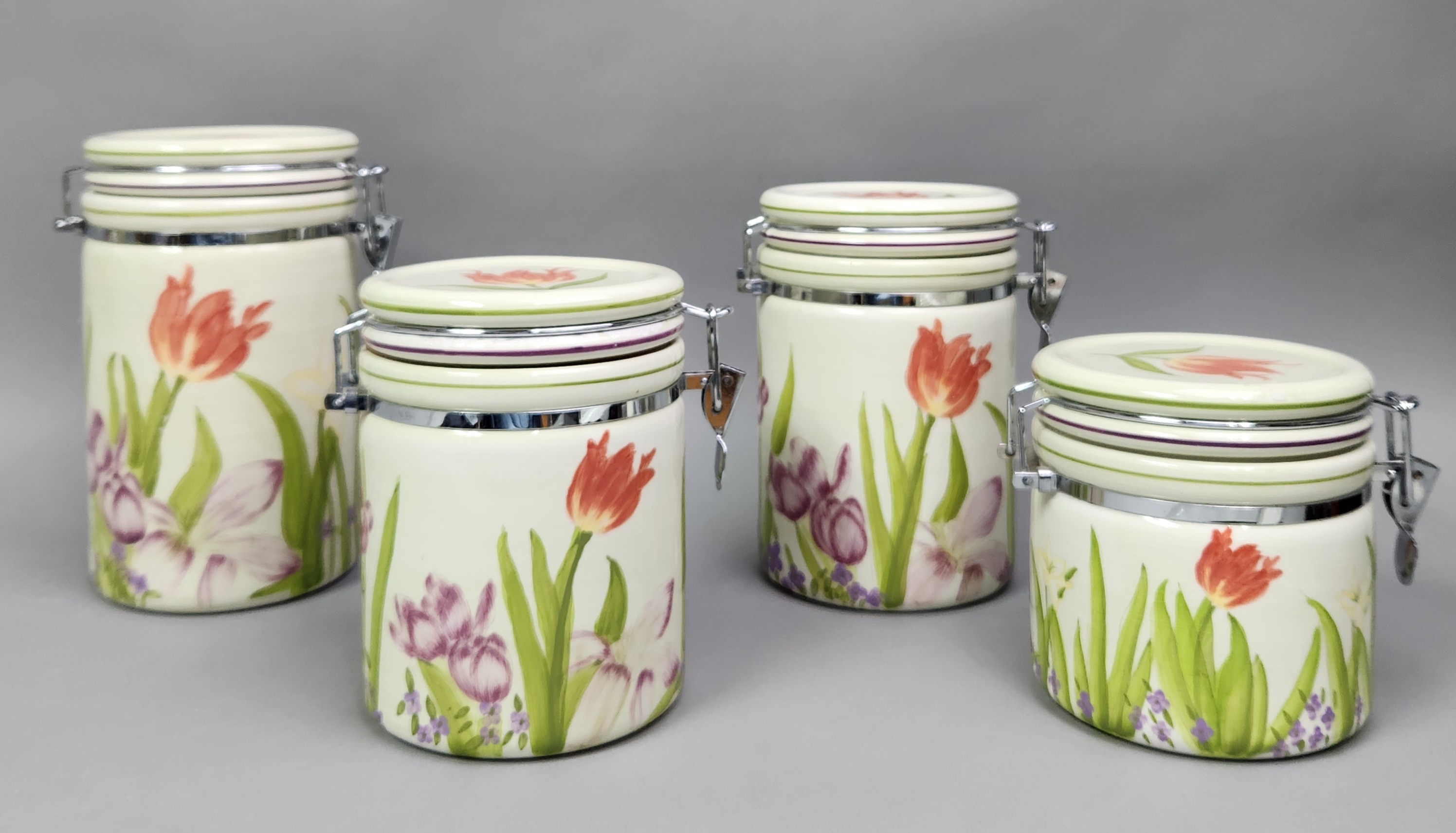 Spring Garden Ceramic Canister Set