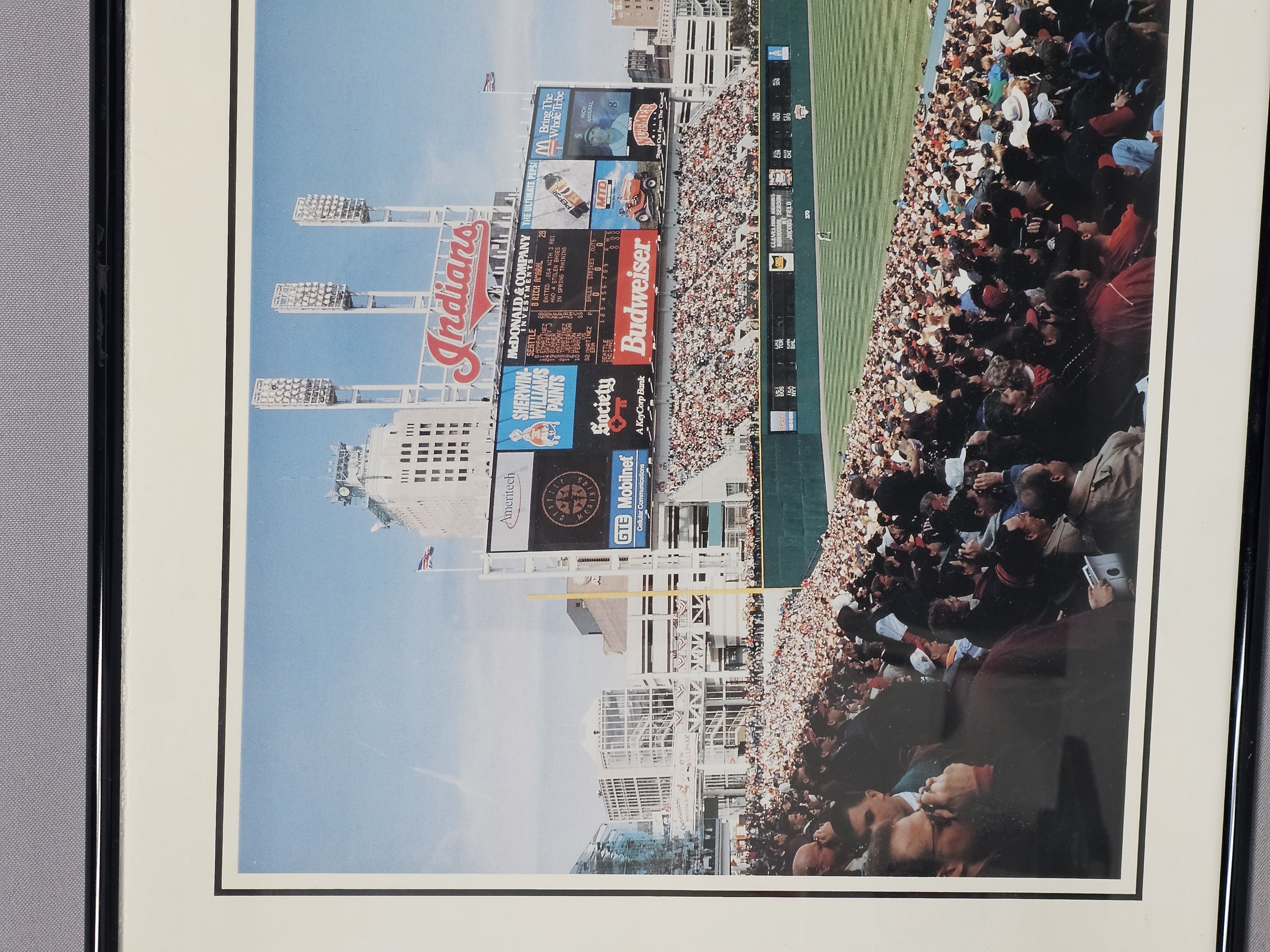 Jacobs Field First Pitch Photograph