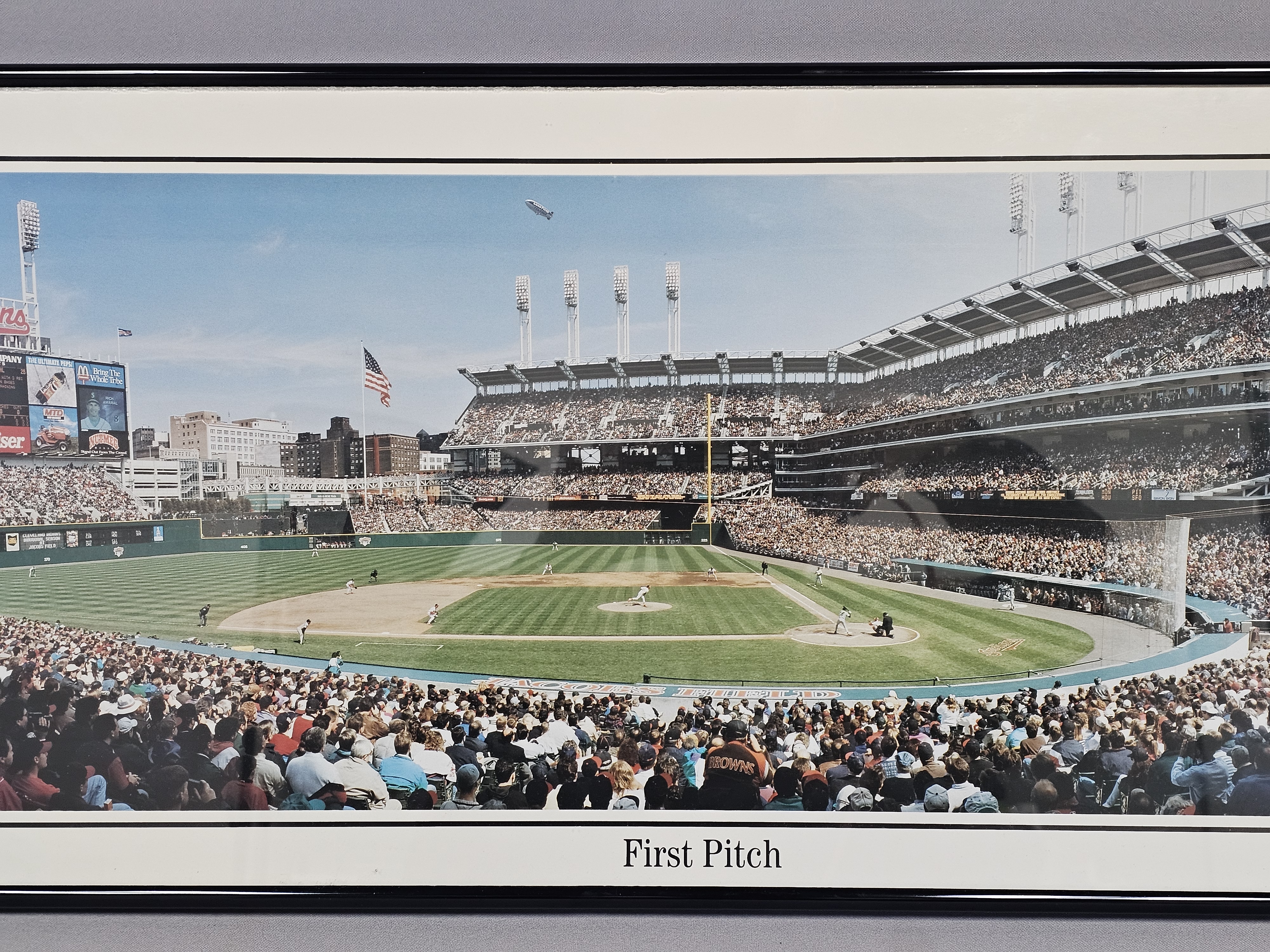 Jacobs Field First Pitch Photograph