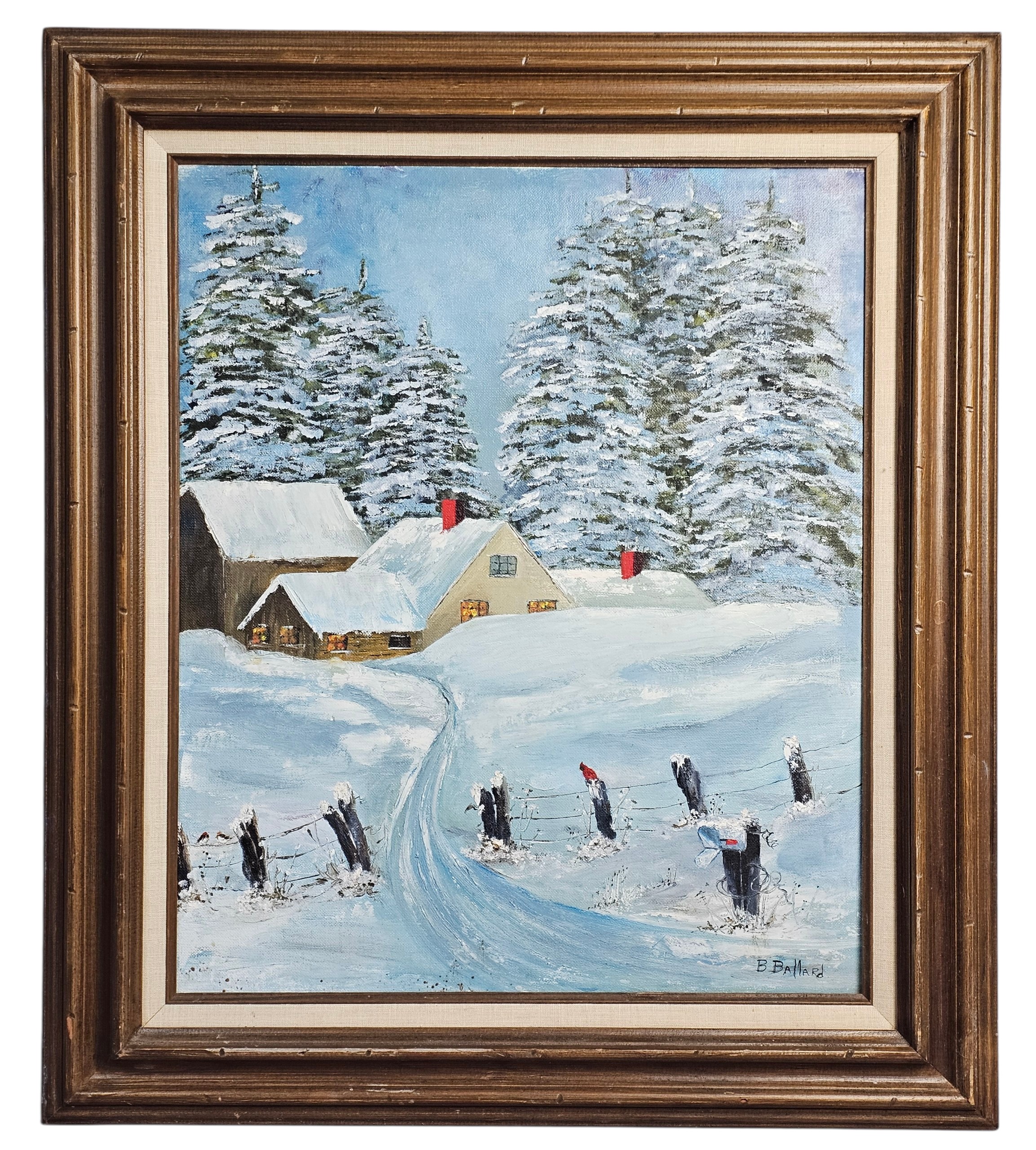 B. Ballard Winter Landscape Oil