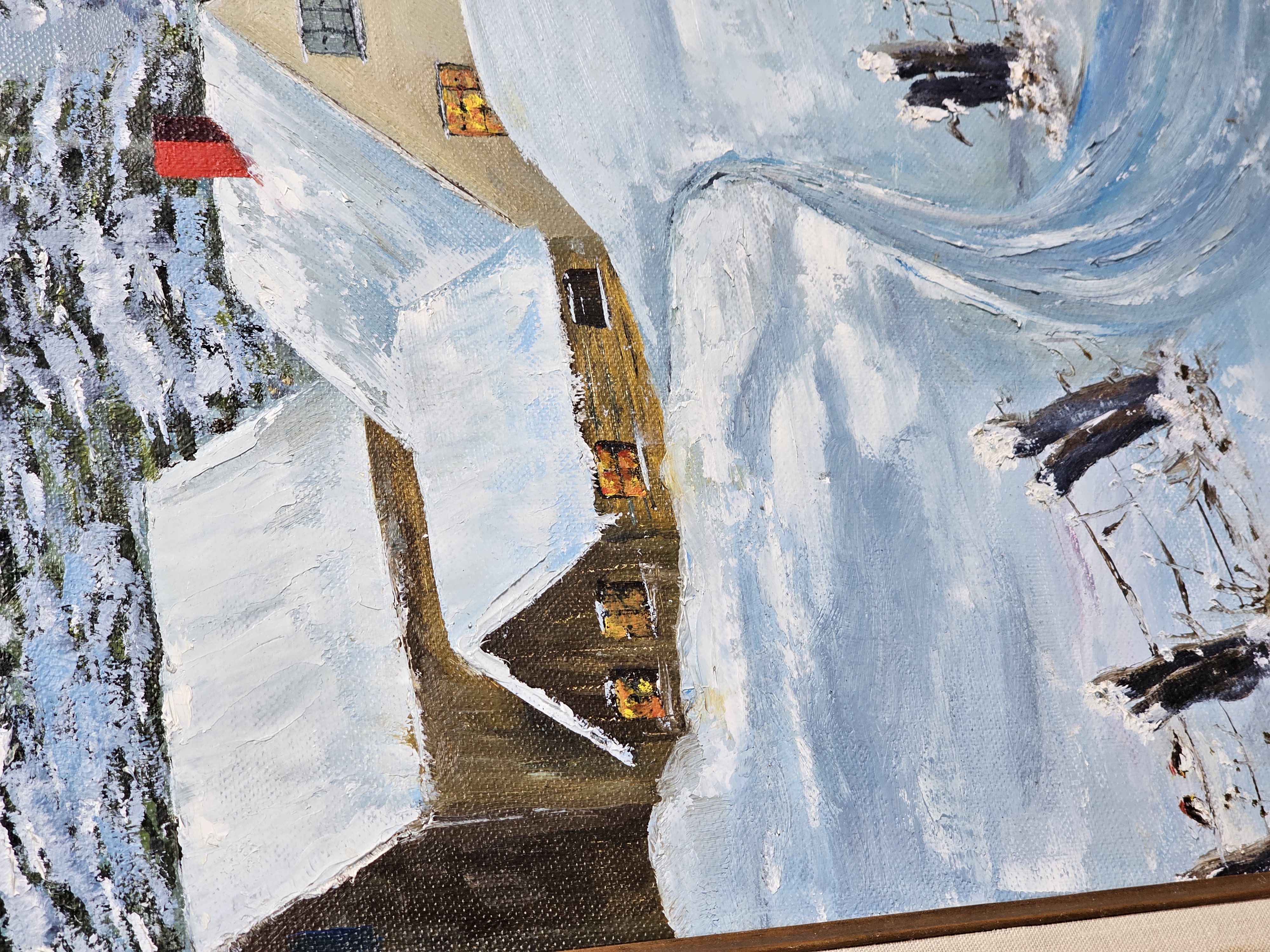 B. Ballard Winter Landscape Oil