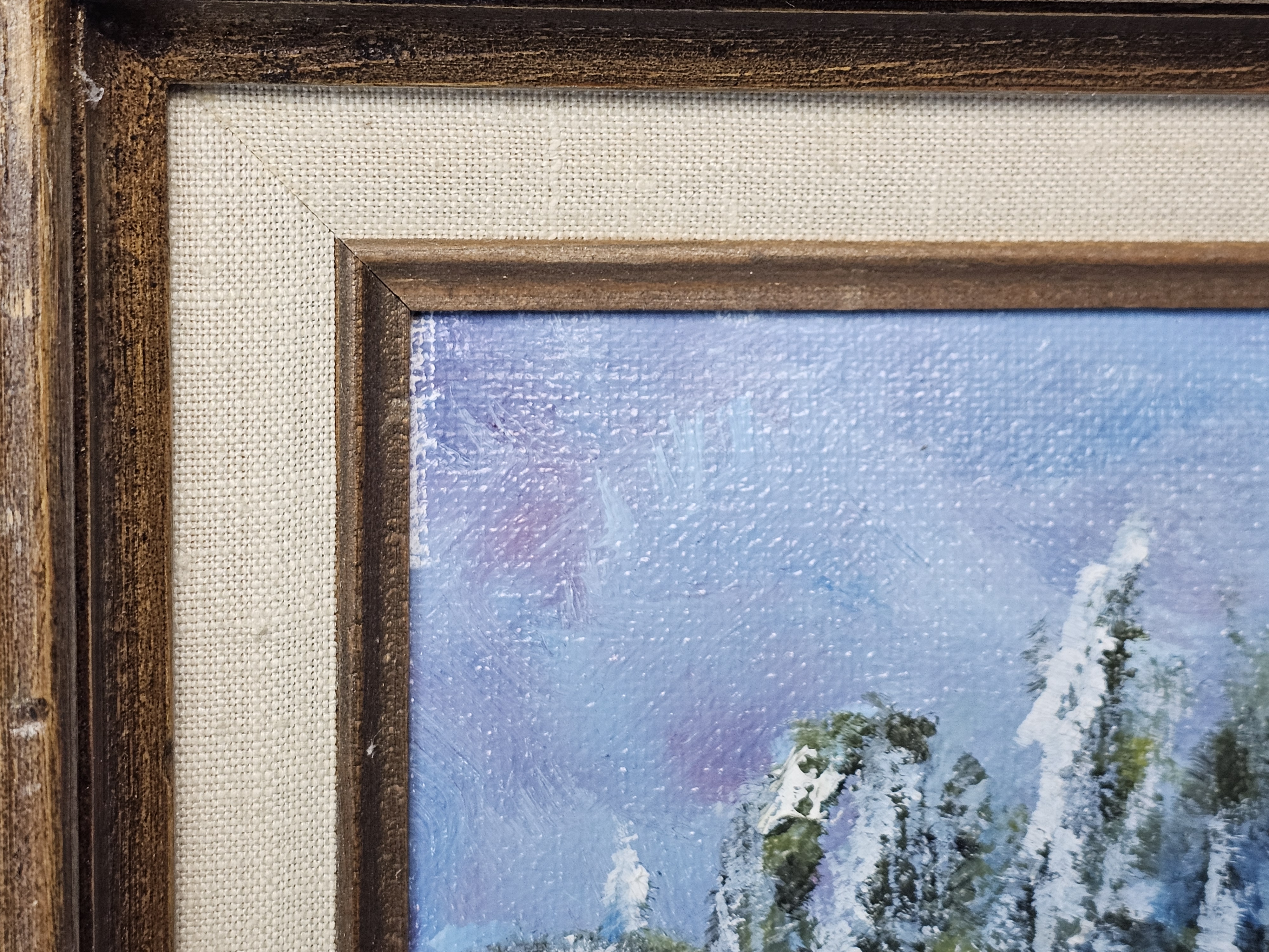 B. Ballard Winter Landscape Oil