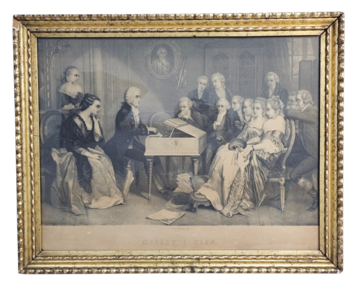 Mozart I Wien Framed Lithograph