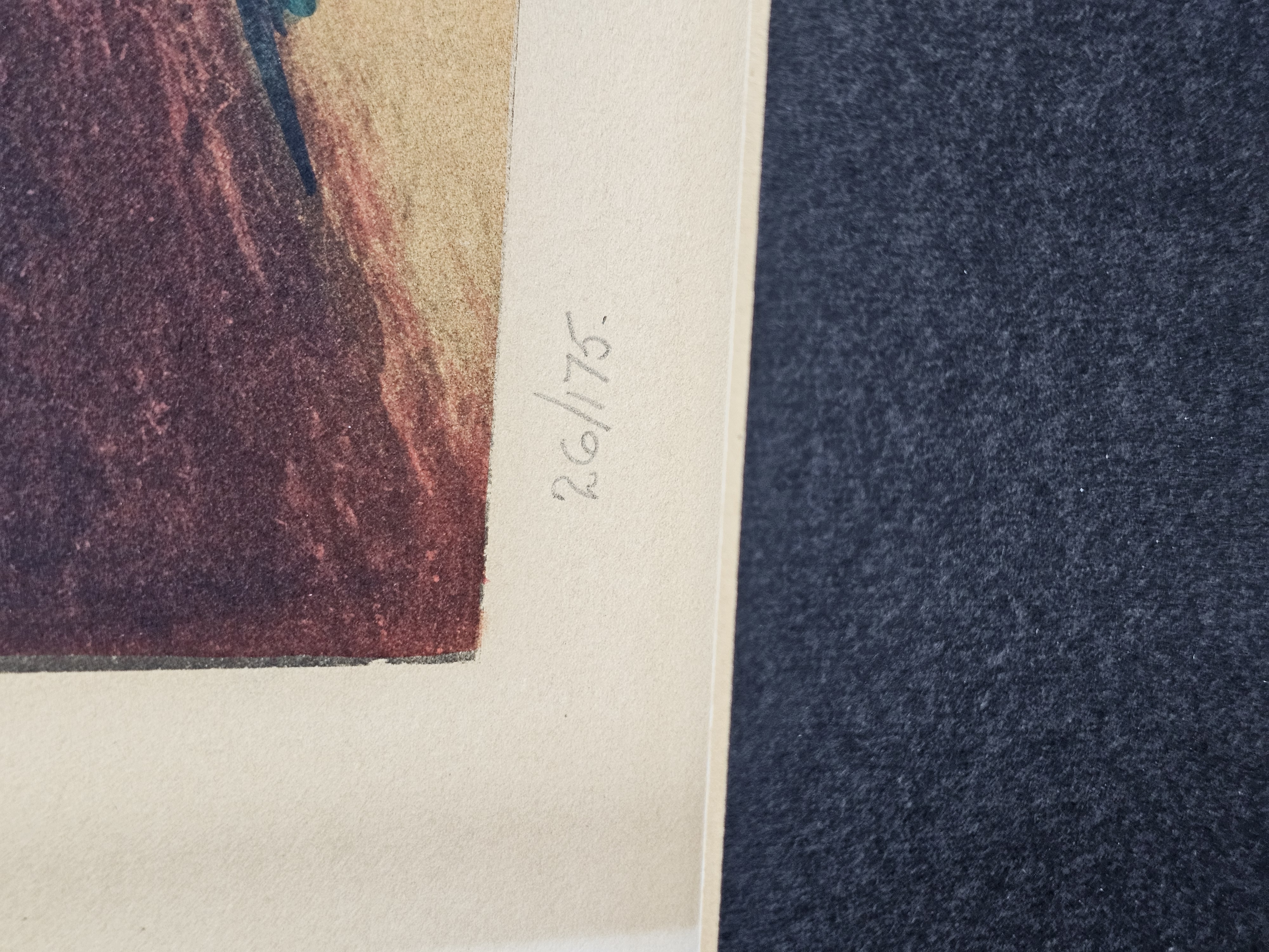 Leonardo Nierman Volcanic Wind Lithograph