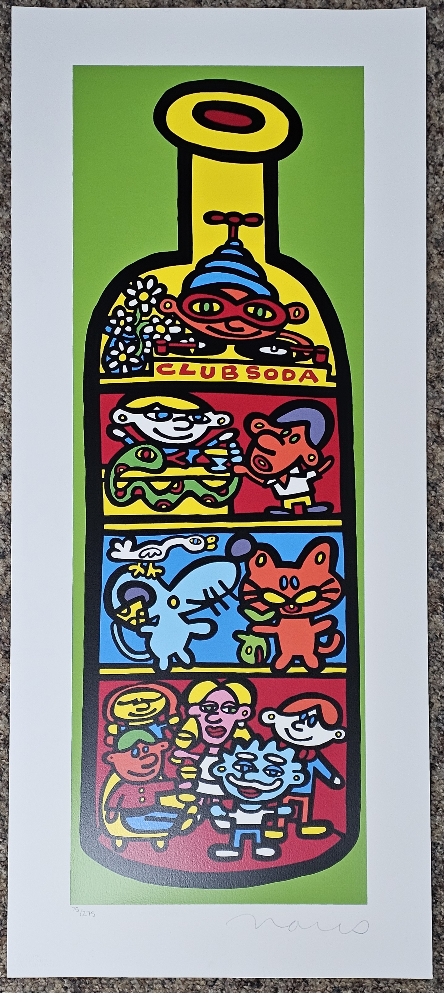 Signed Marco Club Soda Screenprint