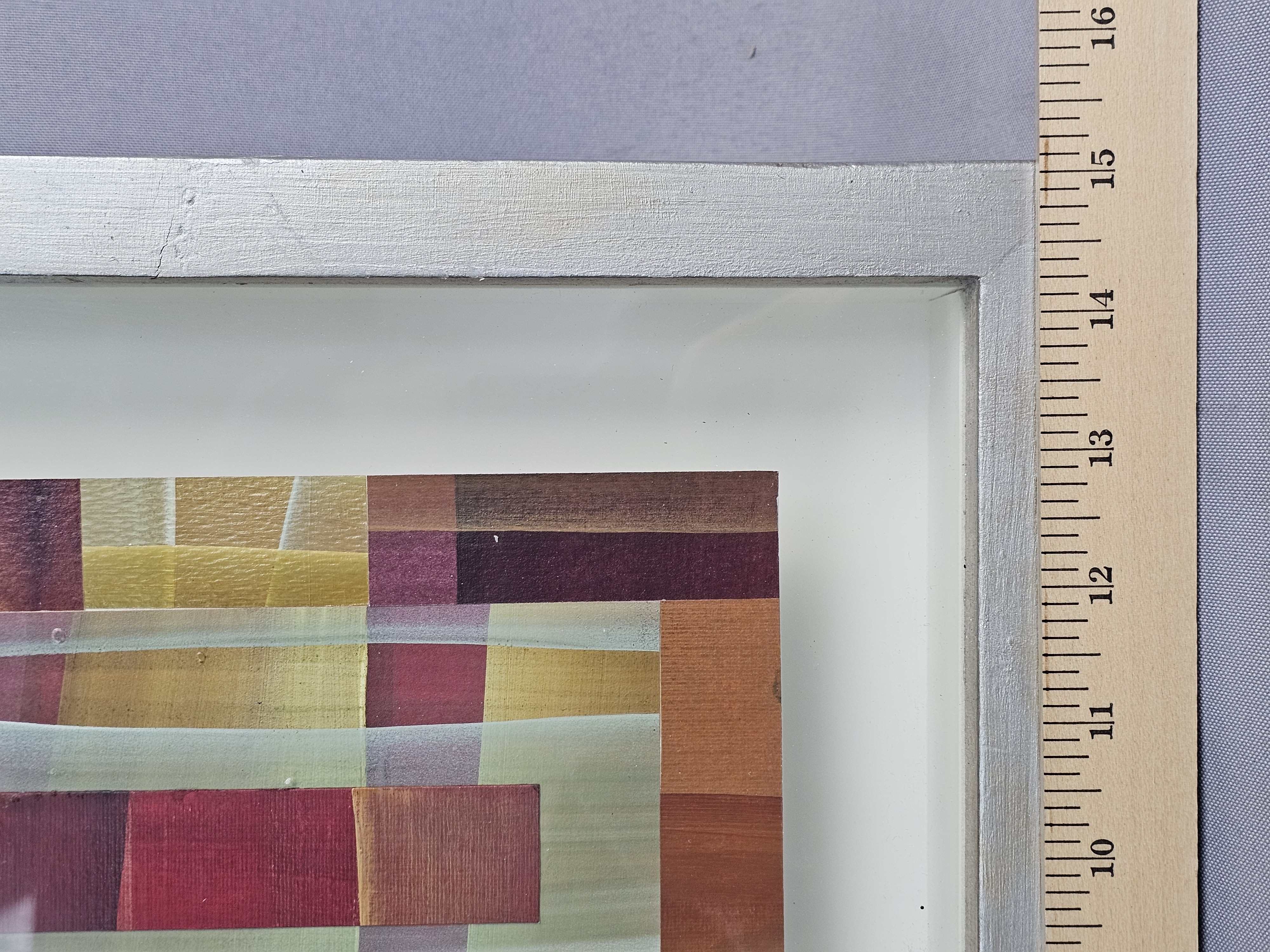 Abstract Geometric Mixed Media Collage