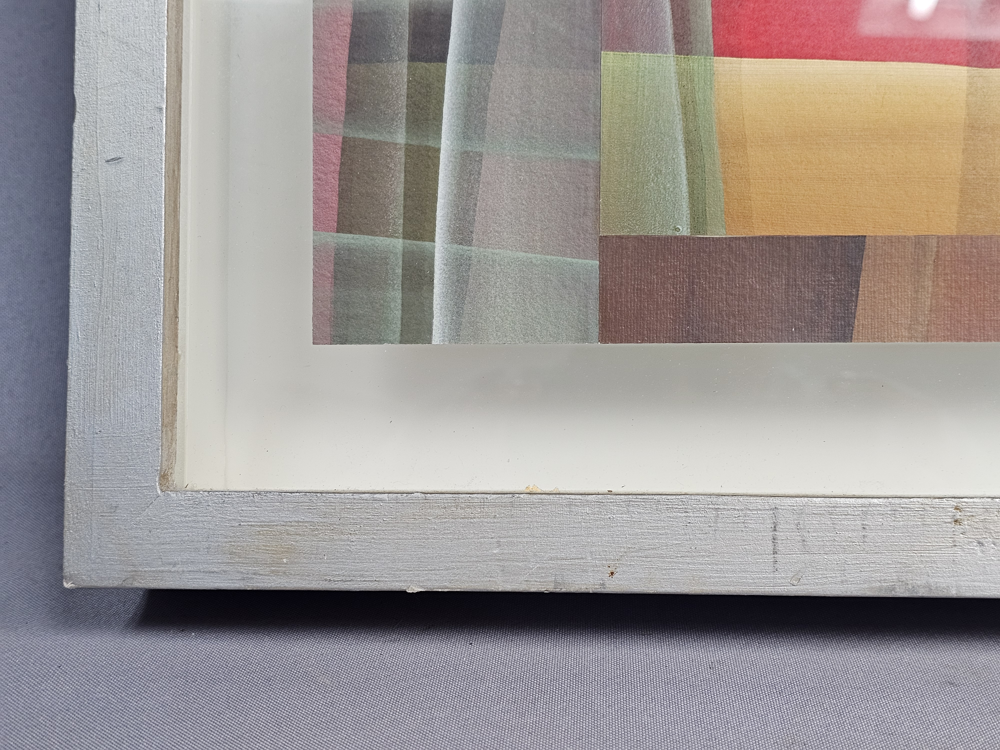 Abstract Geometric Mixed Media Collage