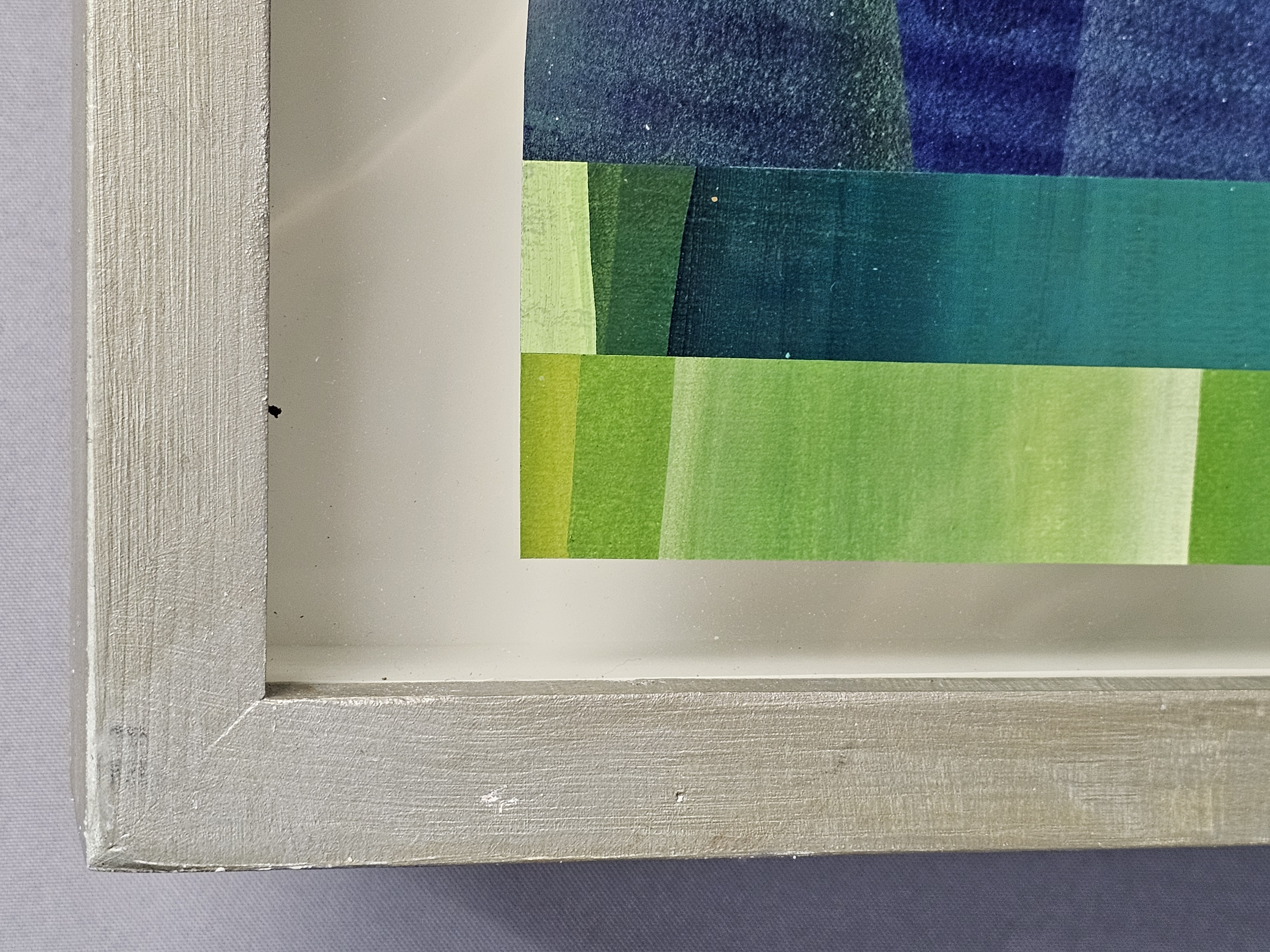 Geometric Mixed Media Abstract Collage
