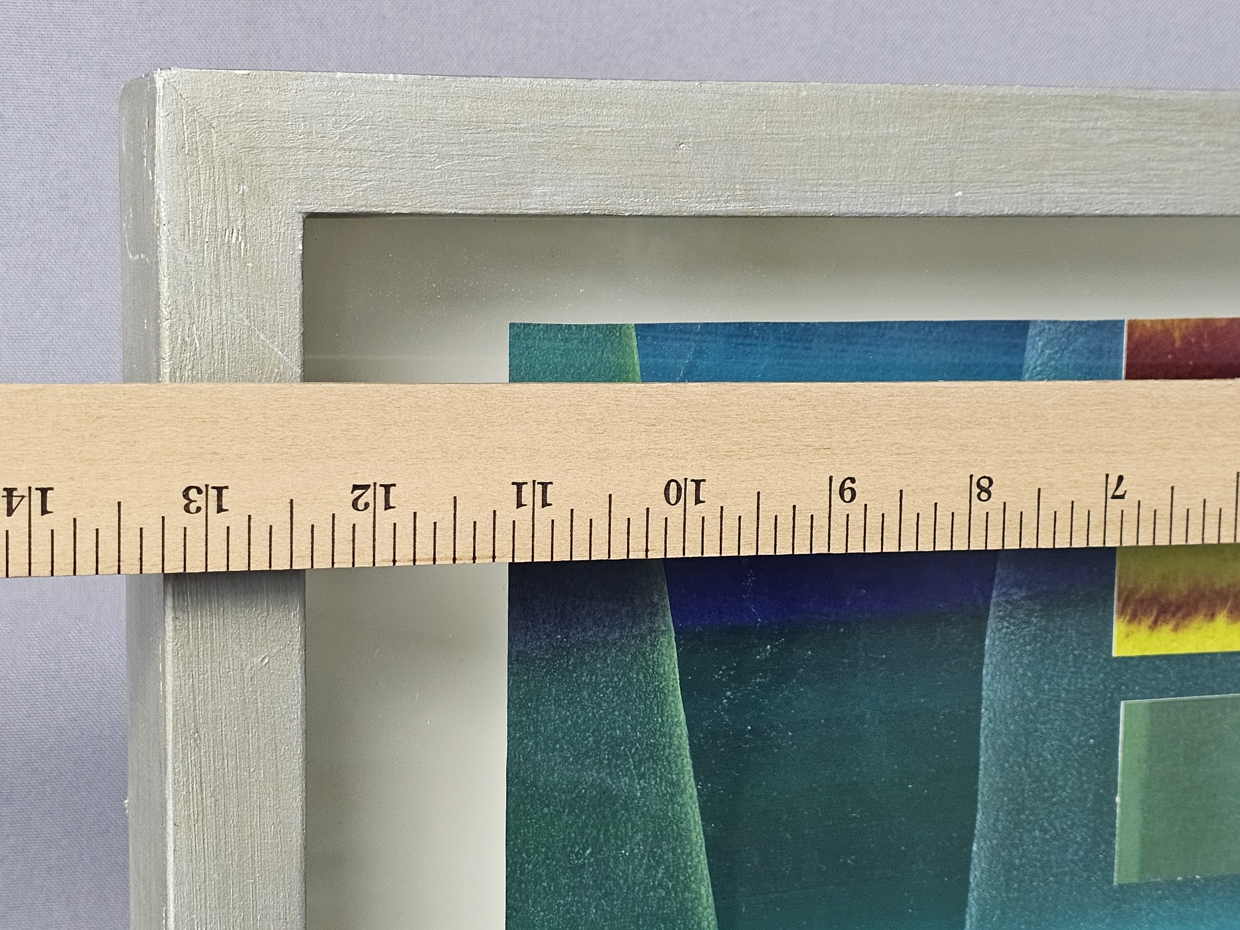 Geometric Mixed Media Abstract Collage