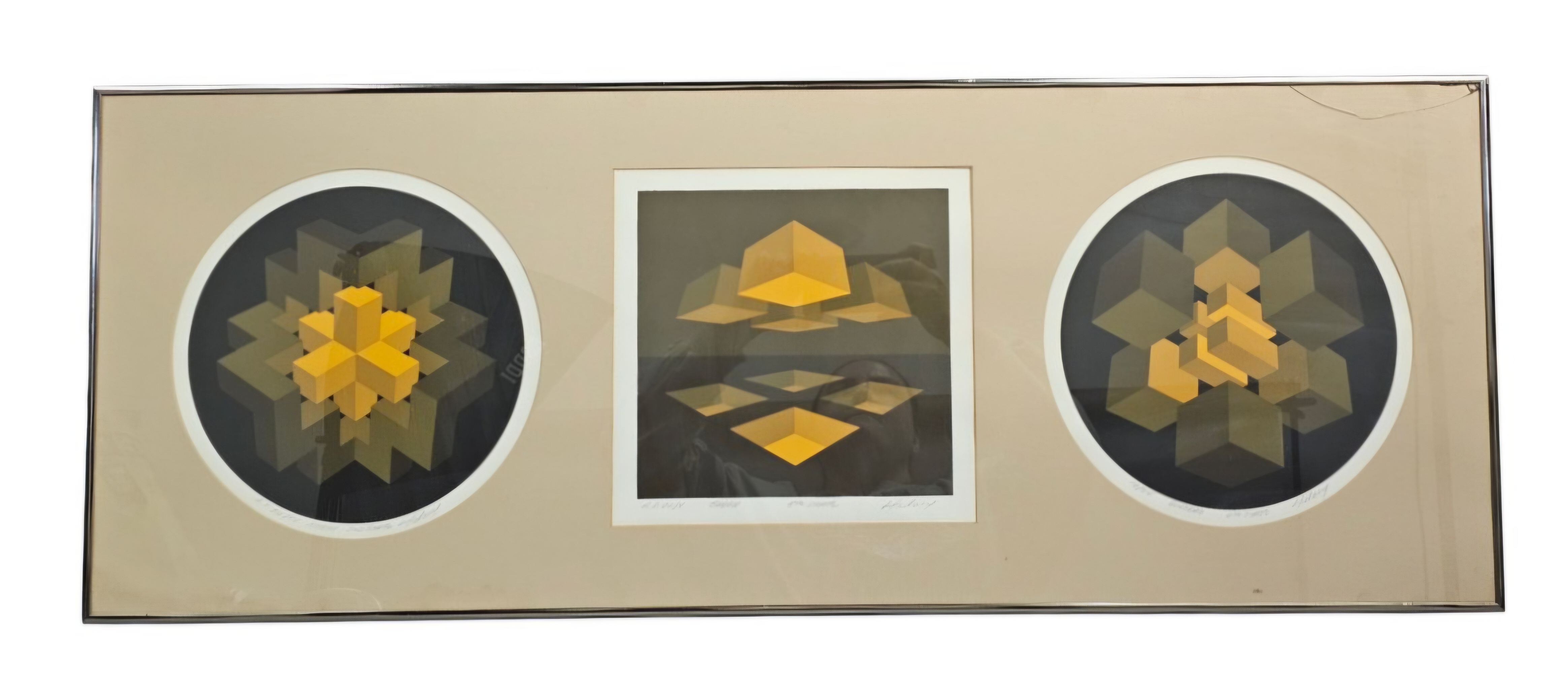 Brian Halsey Signed Triptych Serigraphs
