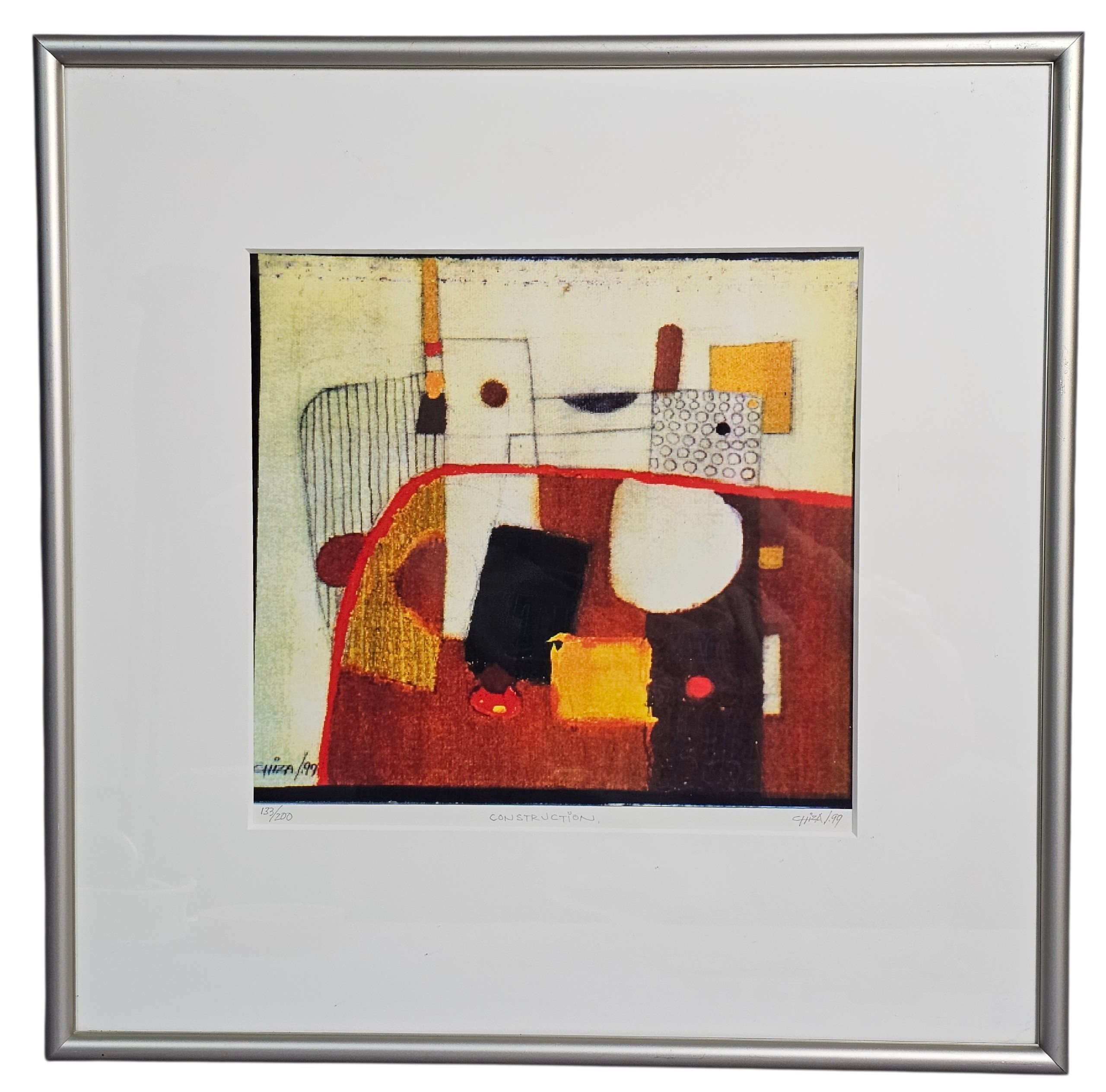 Amaru Chiza Construction III Signed Print