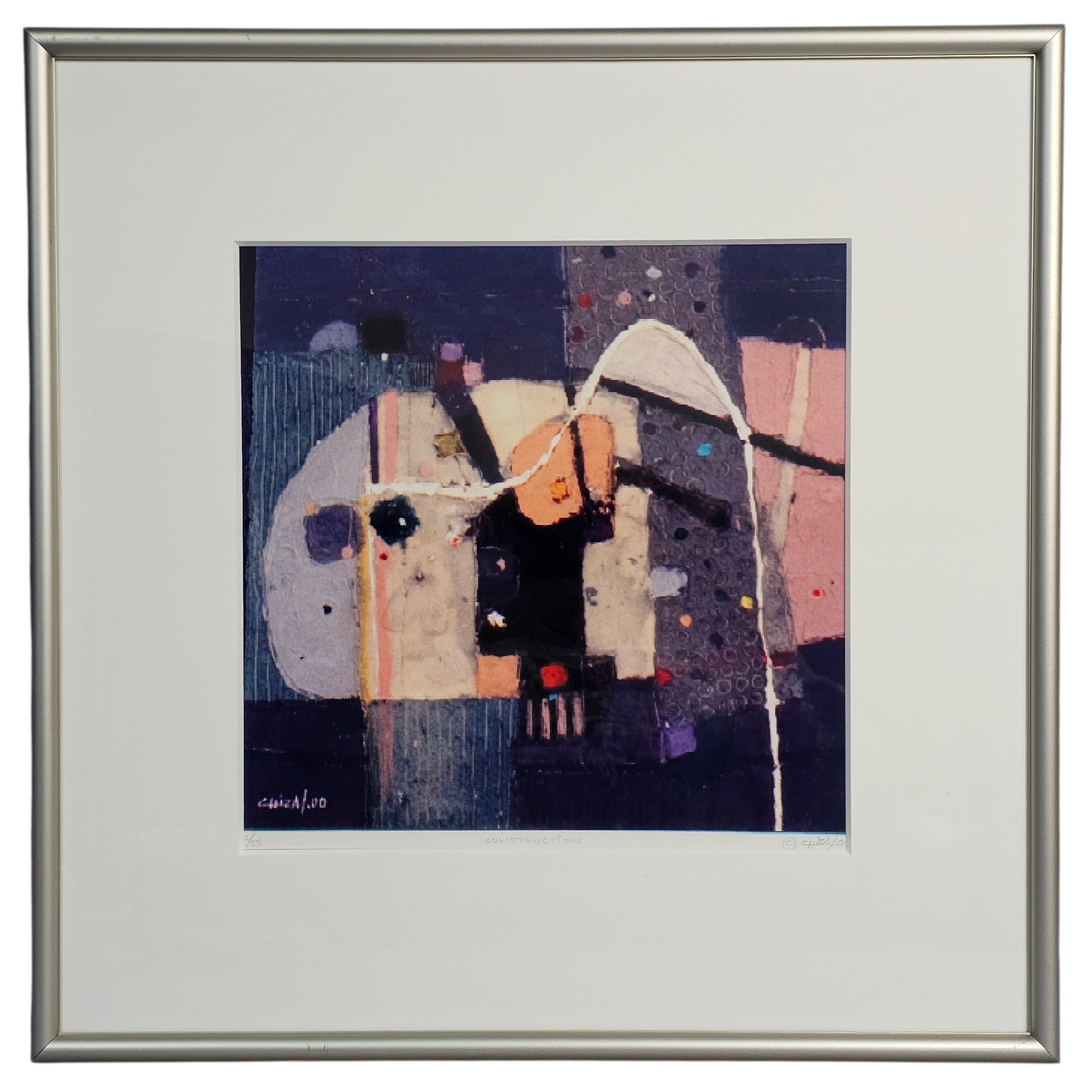 Chiza Construction Abstract Giclee Print