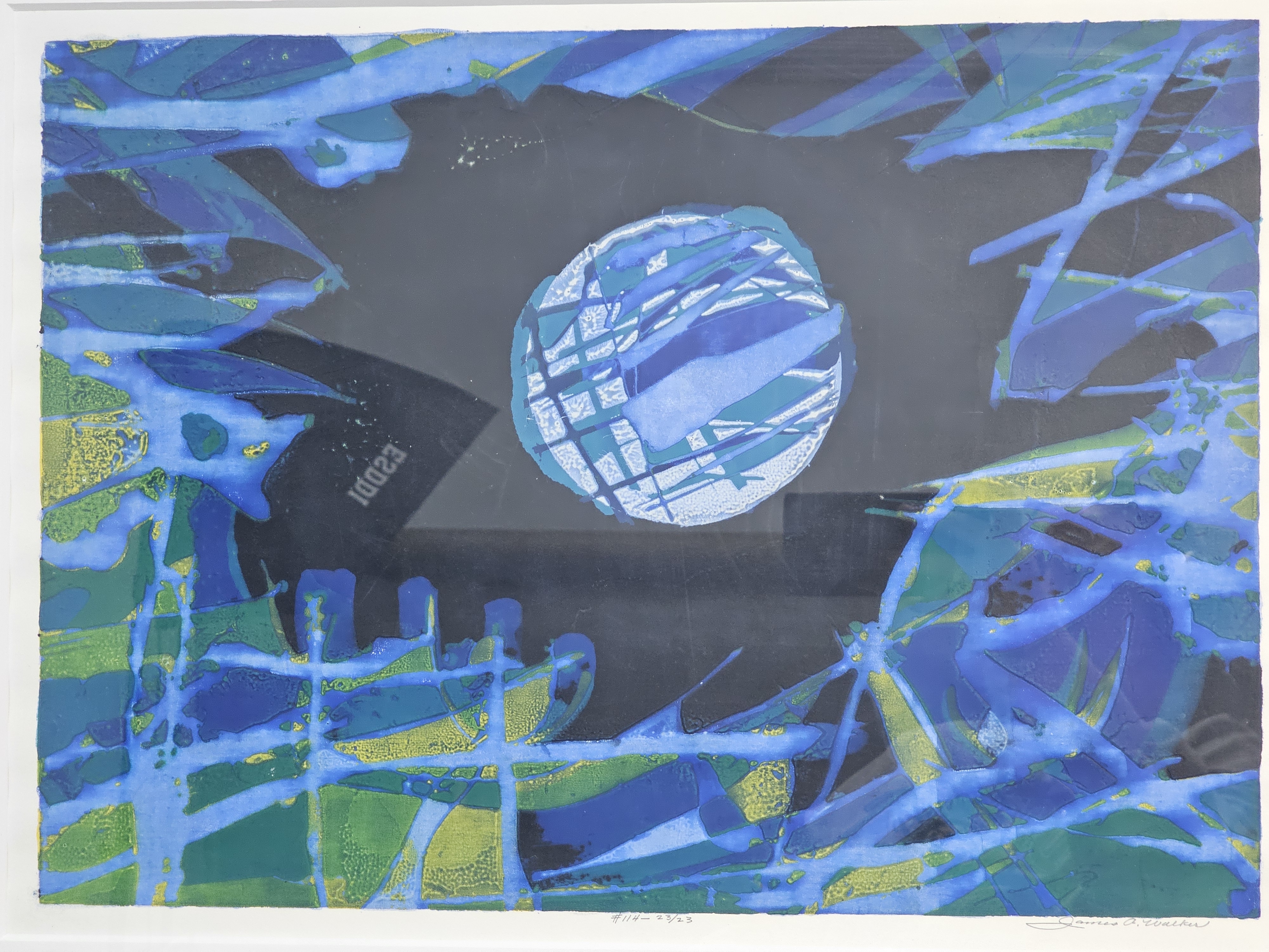 Walker Abstract Serigraph No 114