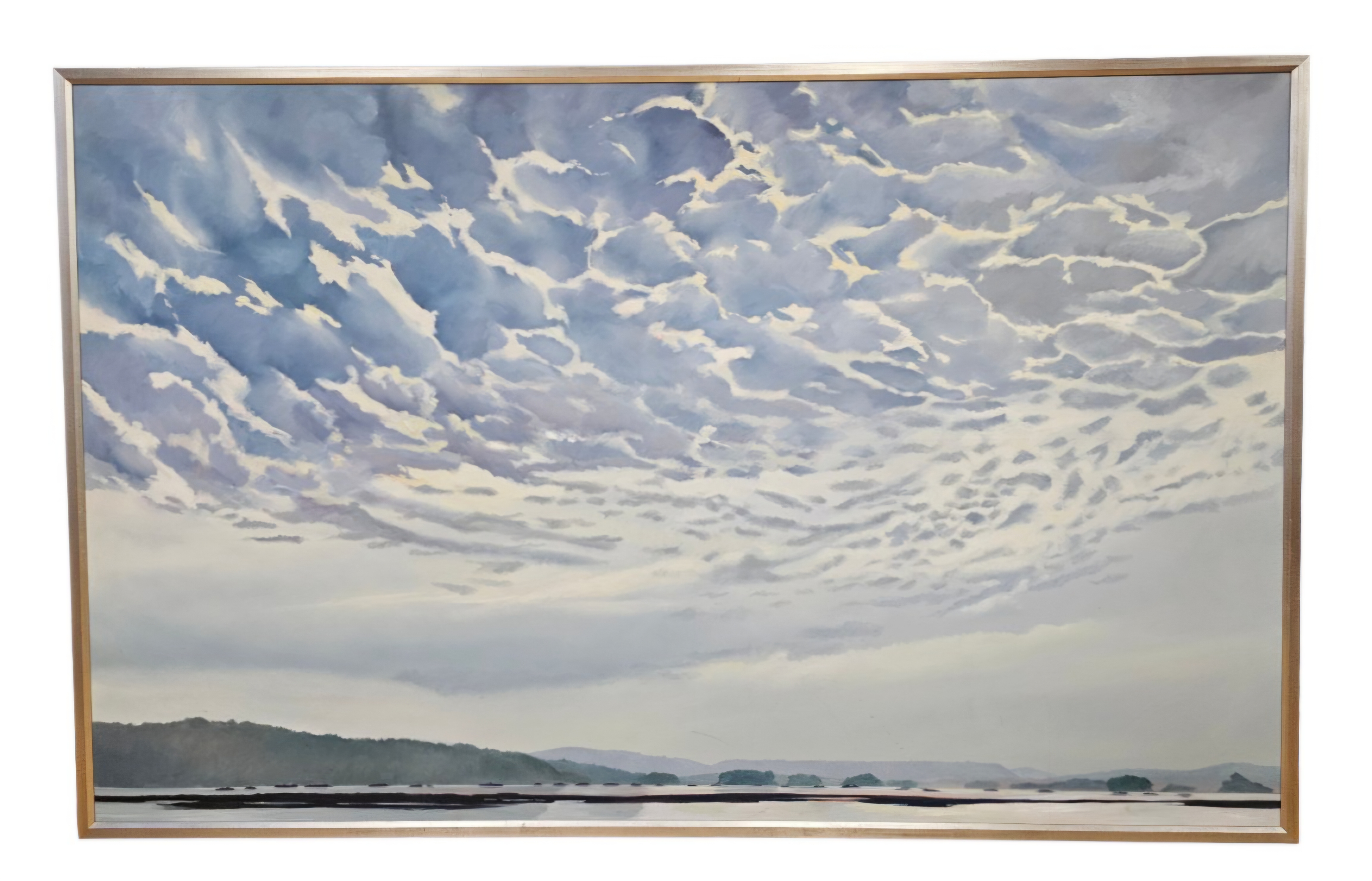 Large Contemporary Clouds Oil Painting