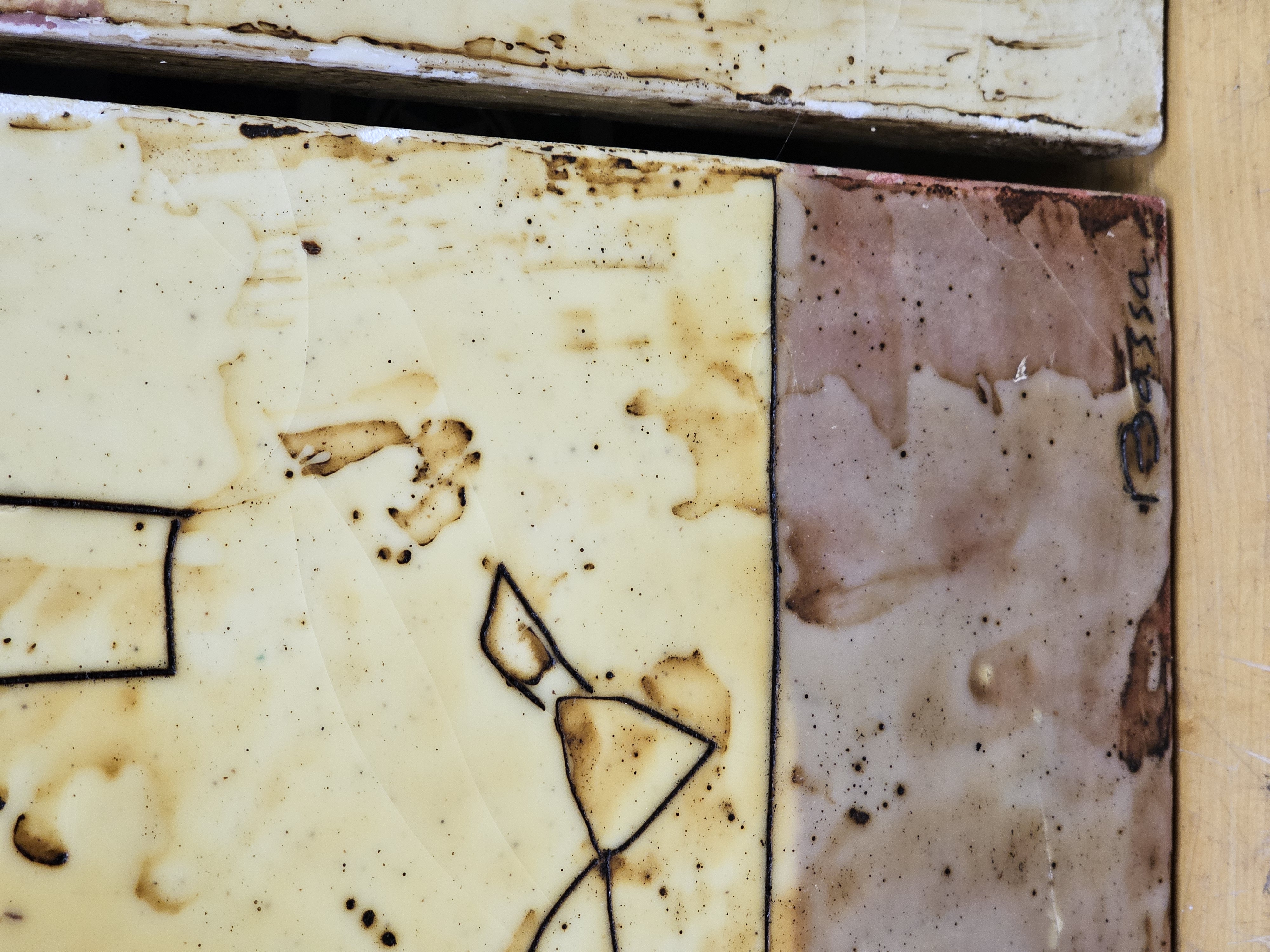 Signed Carme Bassa Encaustic Paintings
