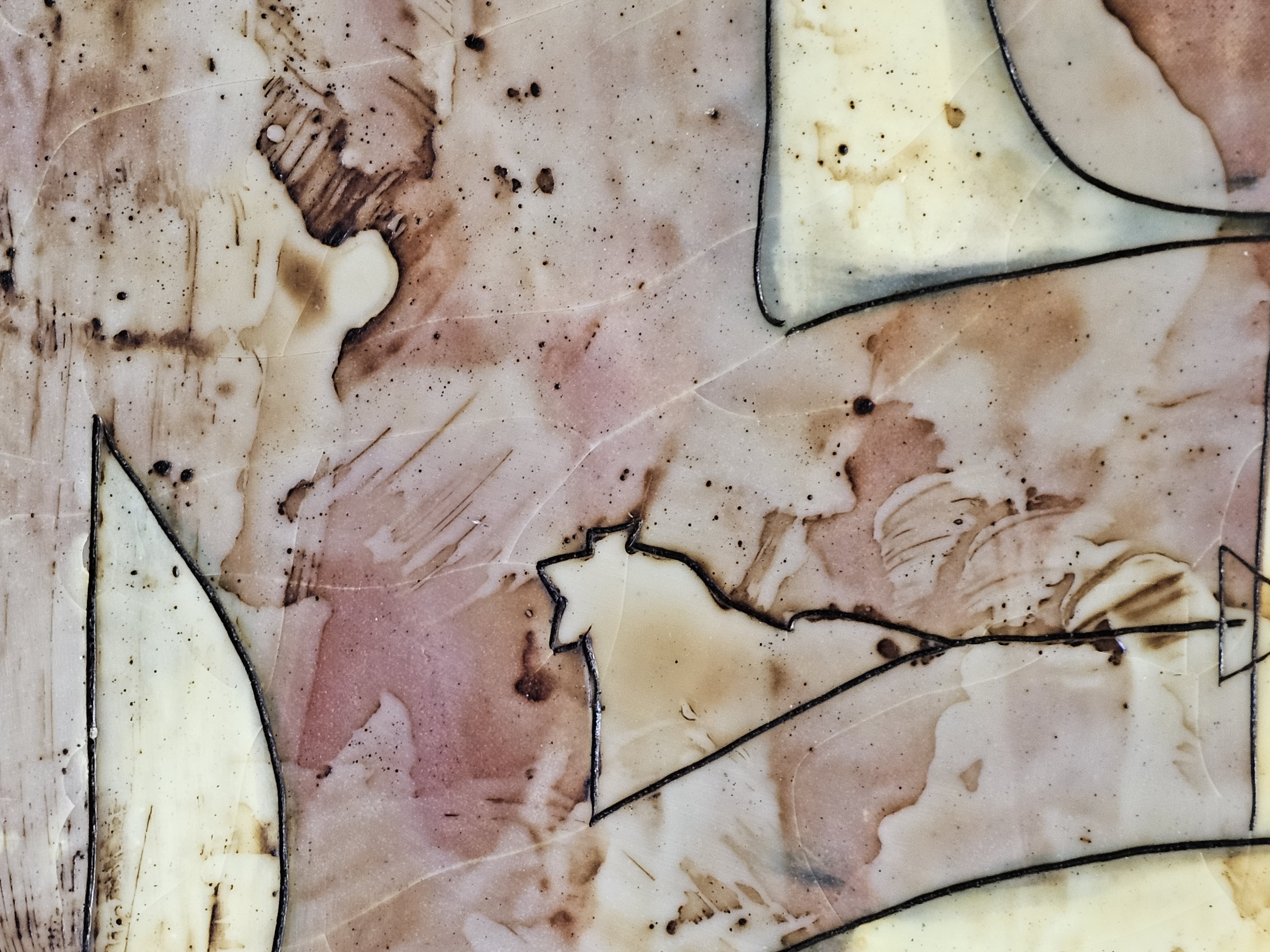 Signed Carme Bassa Encaustic Paintings