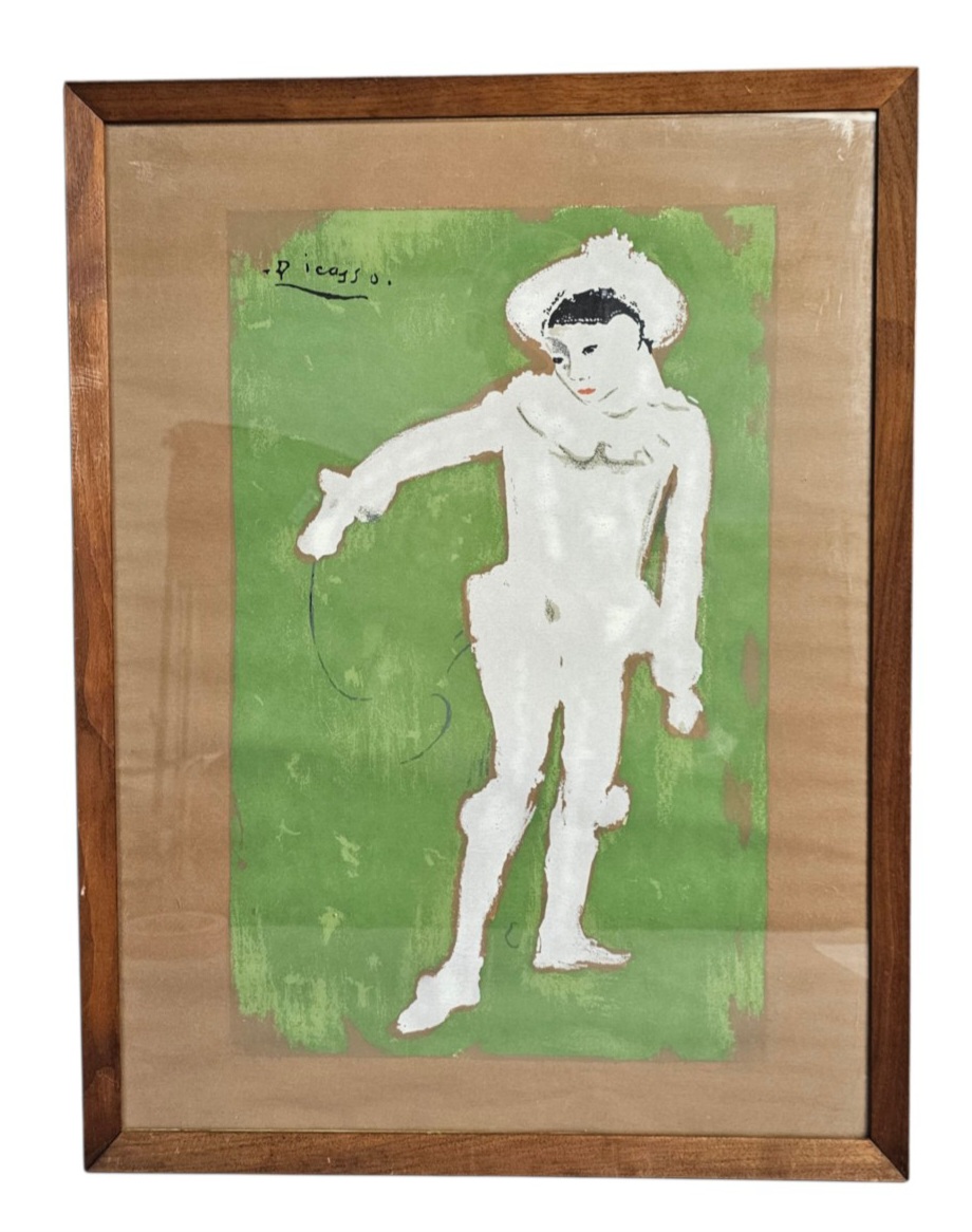Picasso Pierrot Framed Print