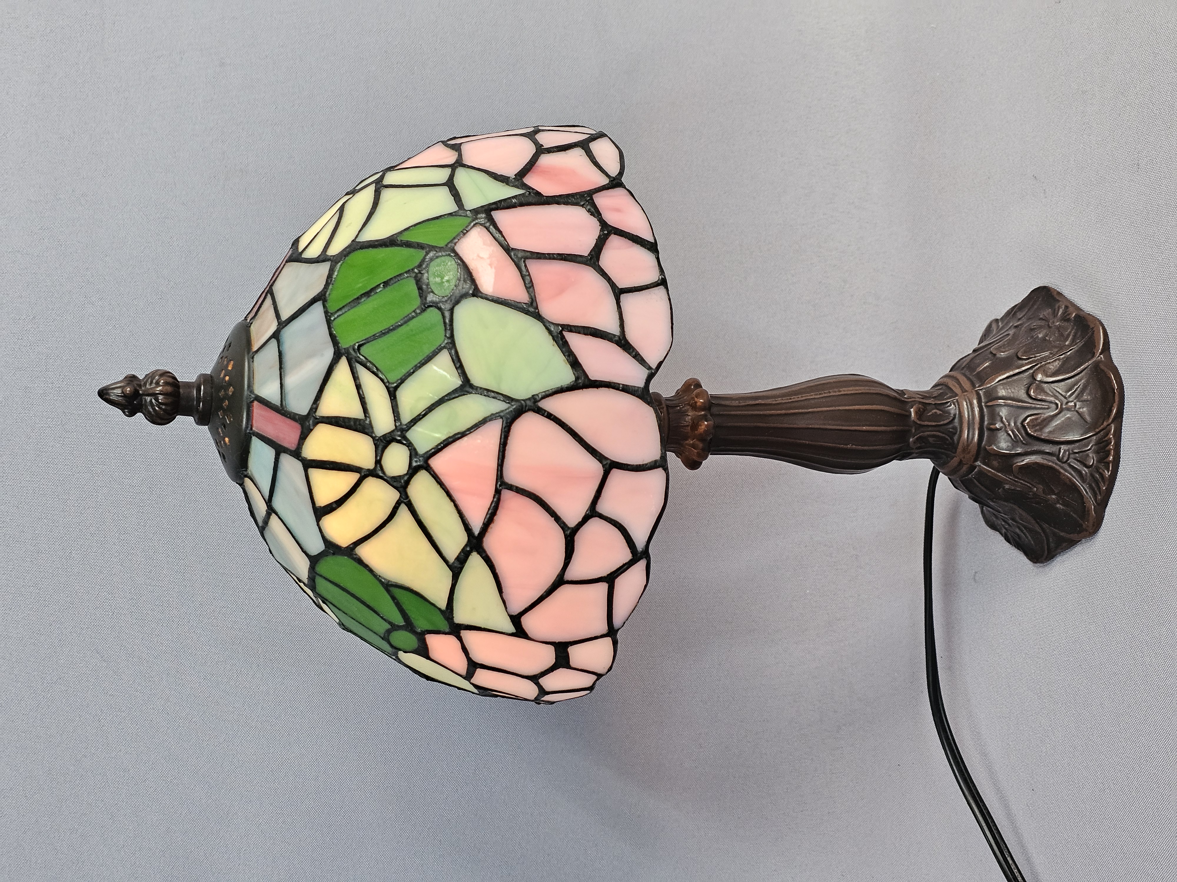 Floral Stained Glass Accent Lamp