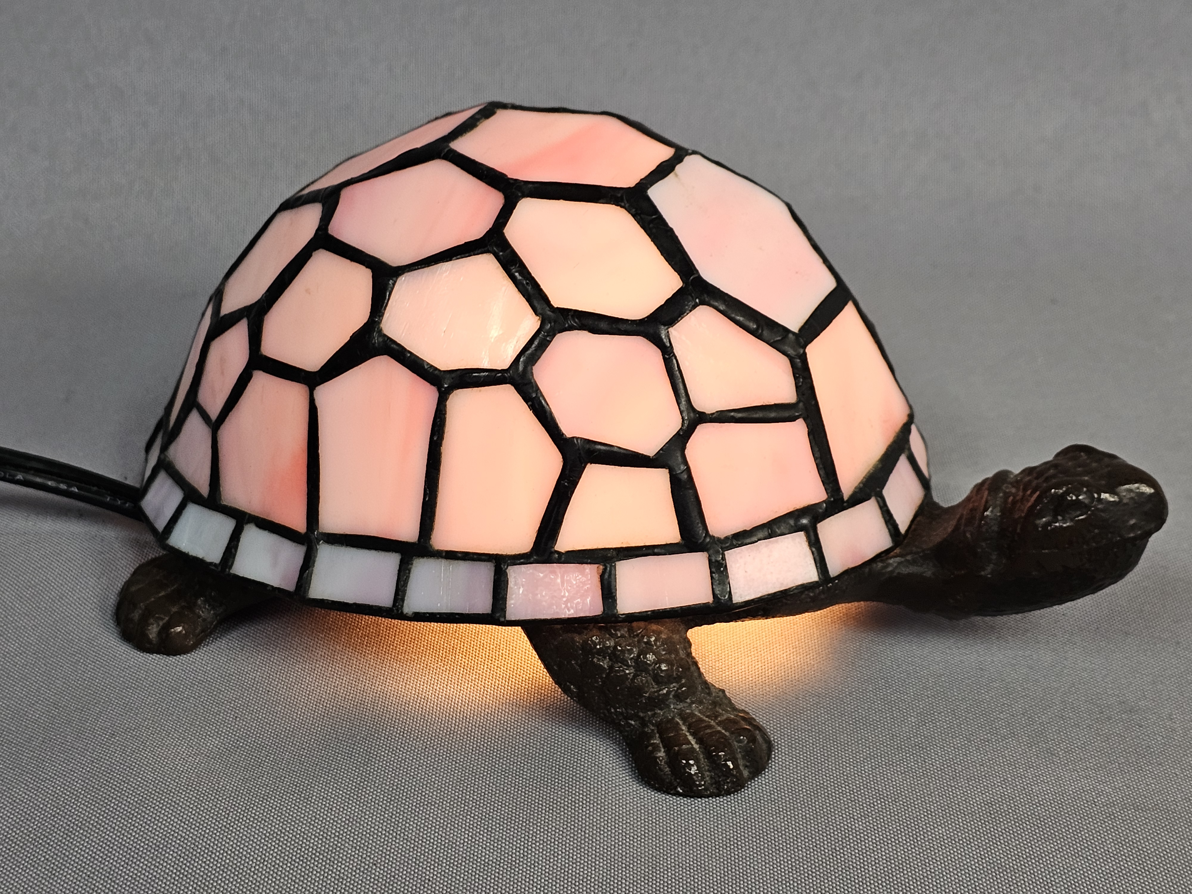 Stained Glass Turtle Accent Lamp