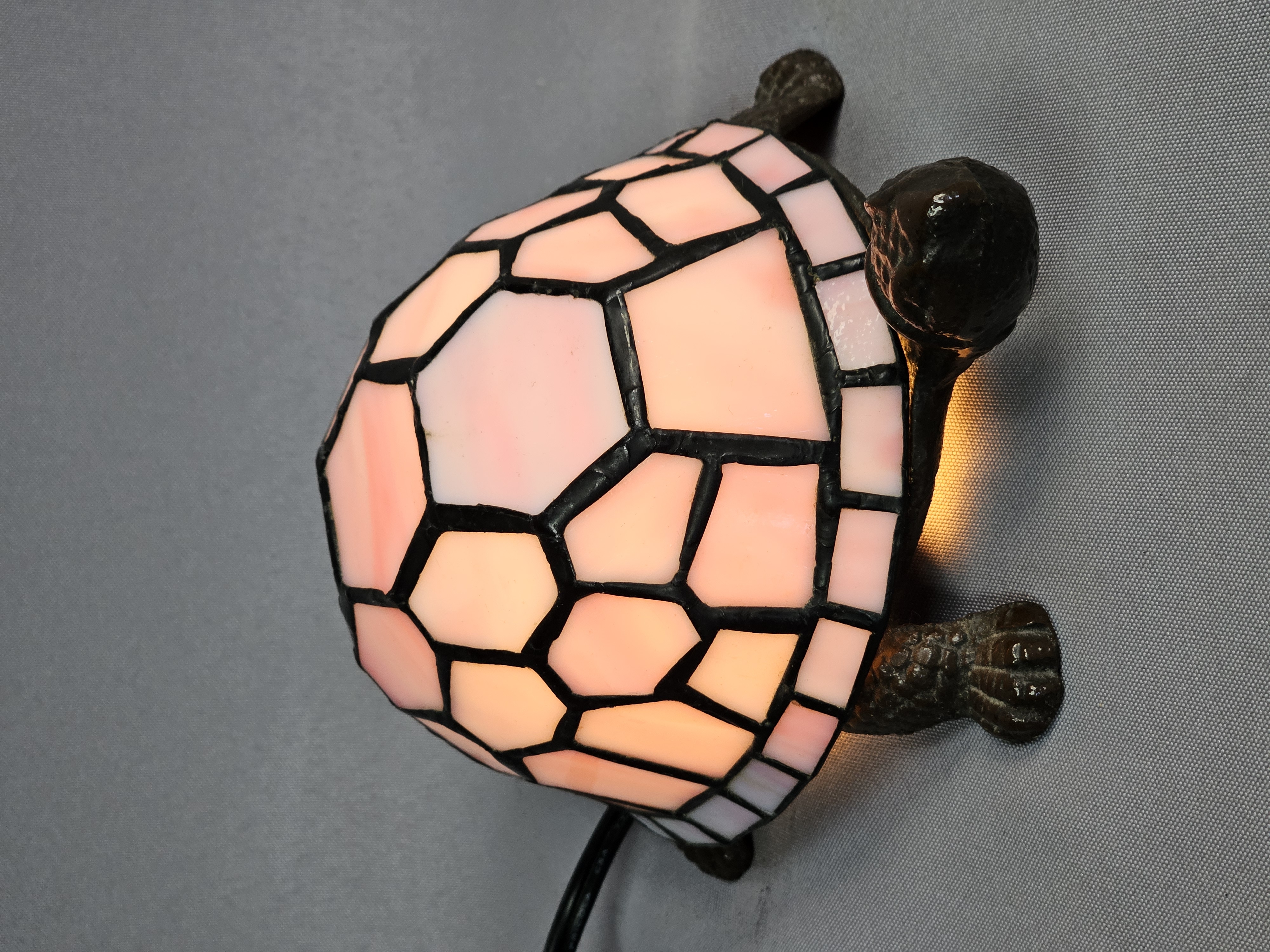 Stained Glass Turtle Accent Lamp
