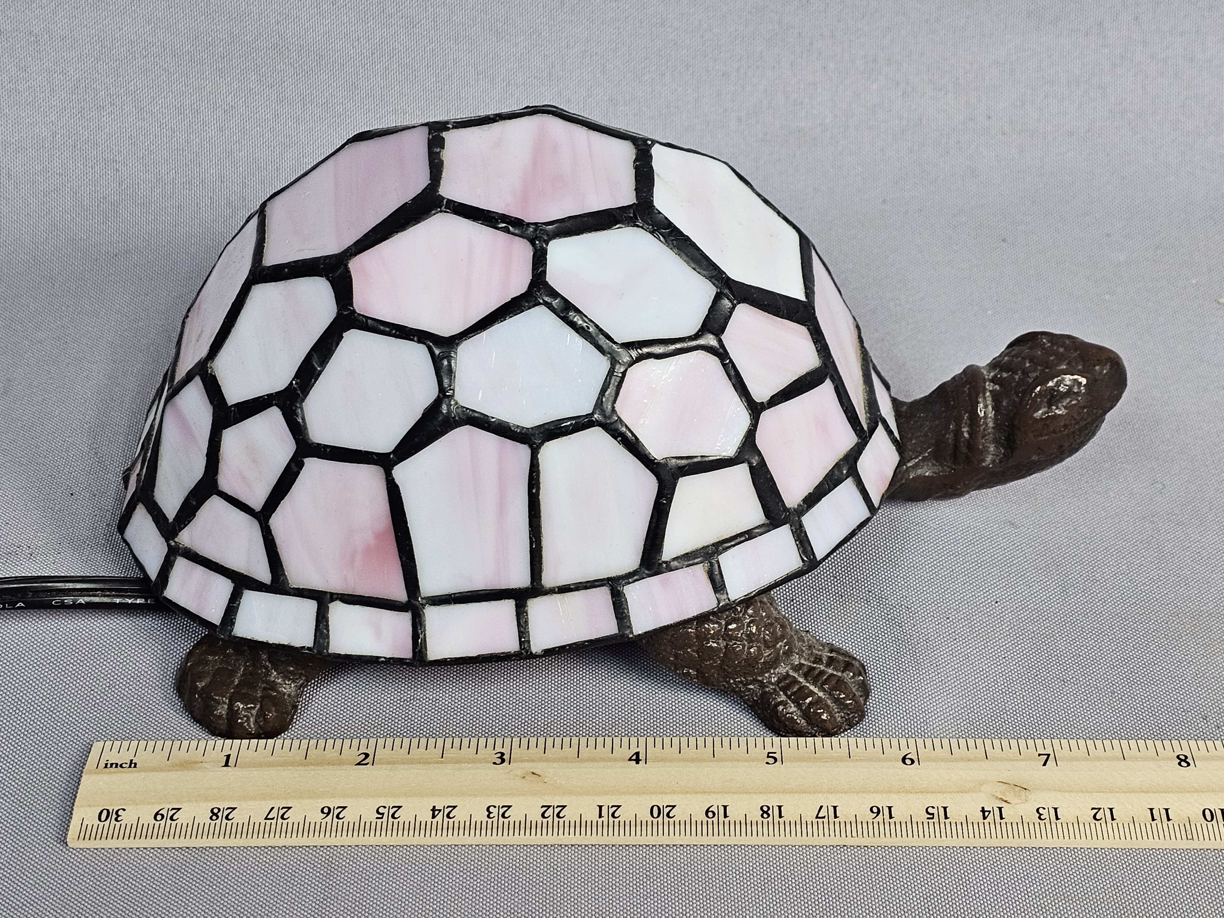 Stained Glass Turtle Accent Lamp
