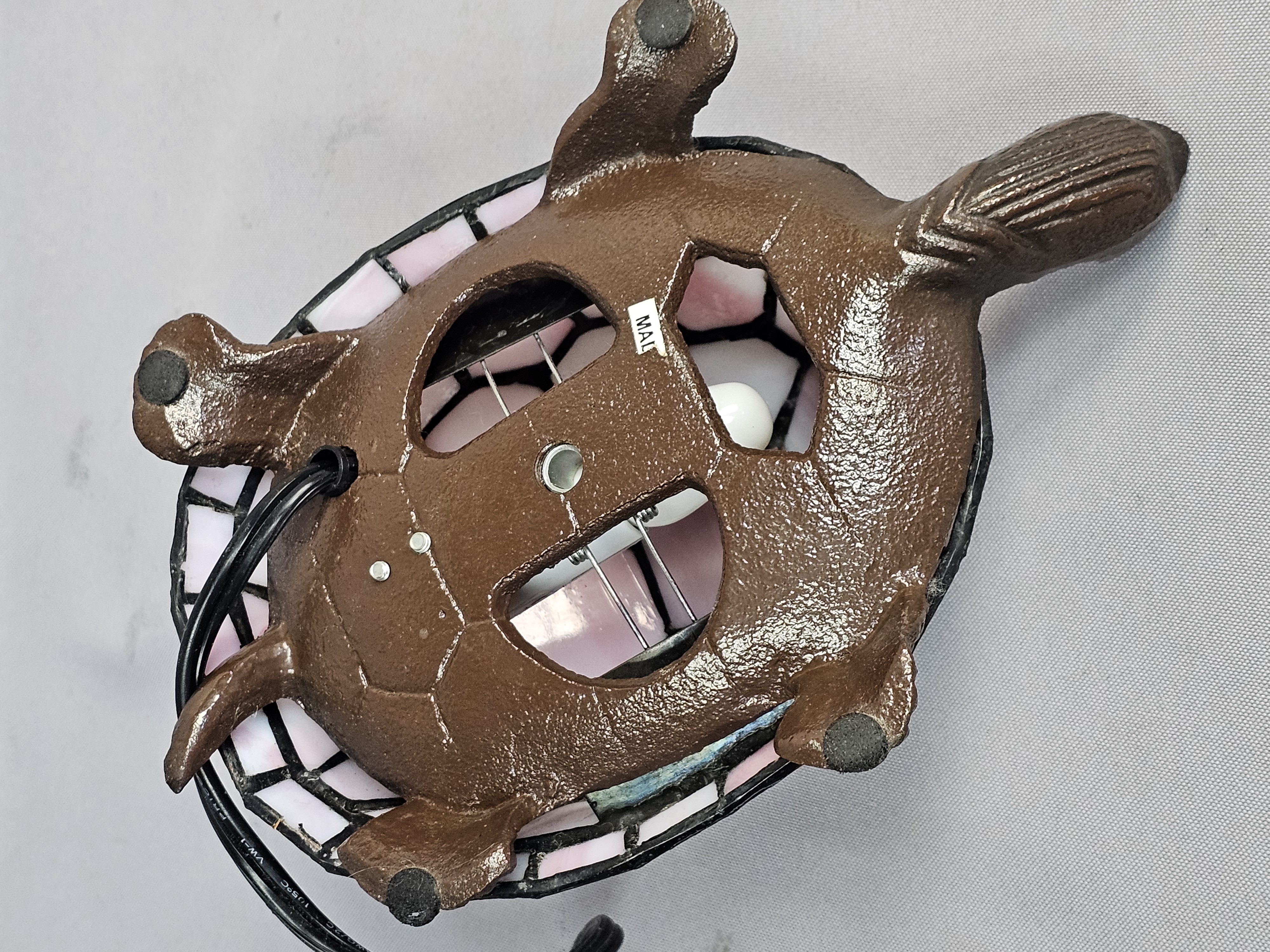 Stained Glass Turtle Accent Lamp