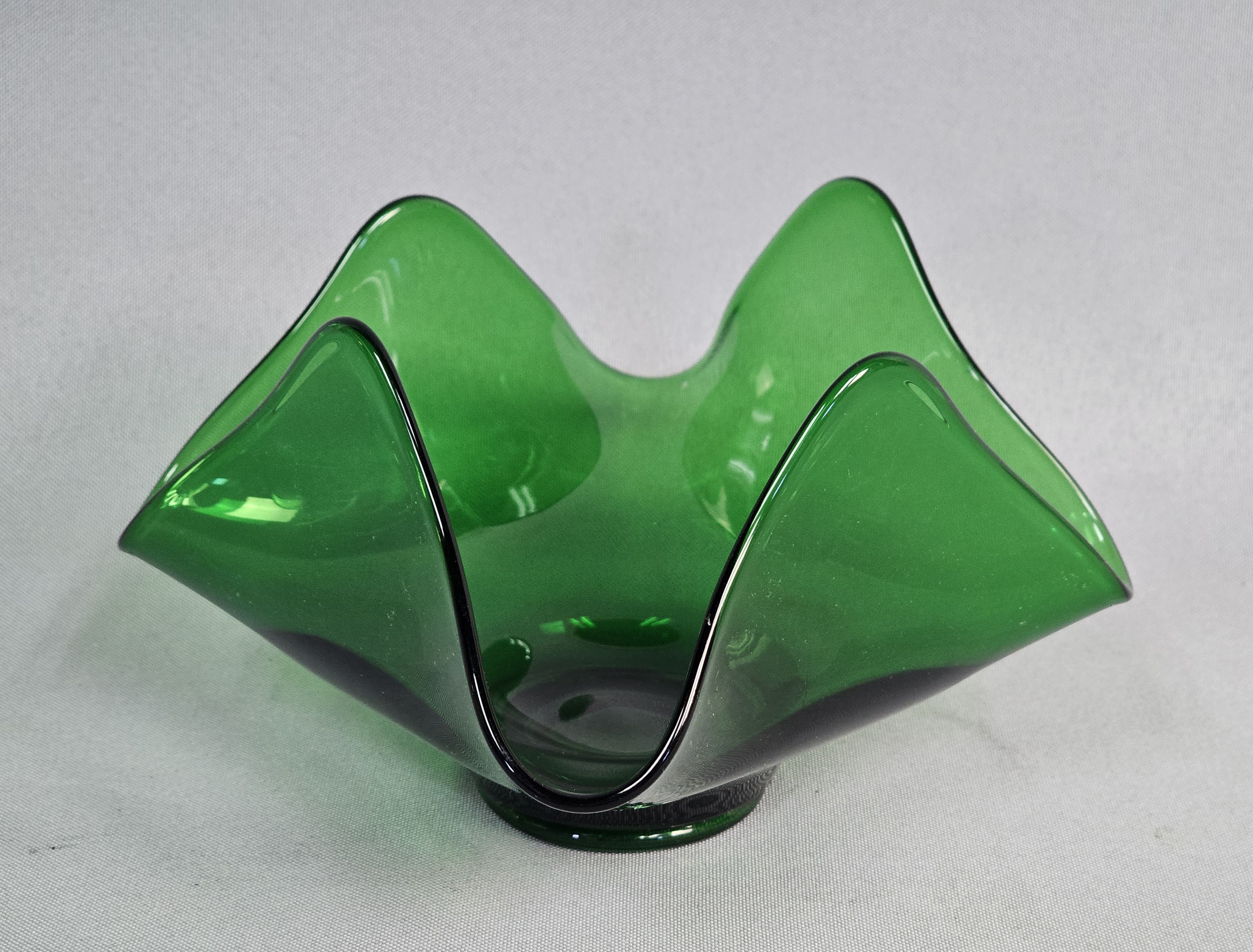 MCM Emerald Green Handkerchief Vase