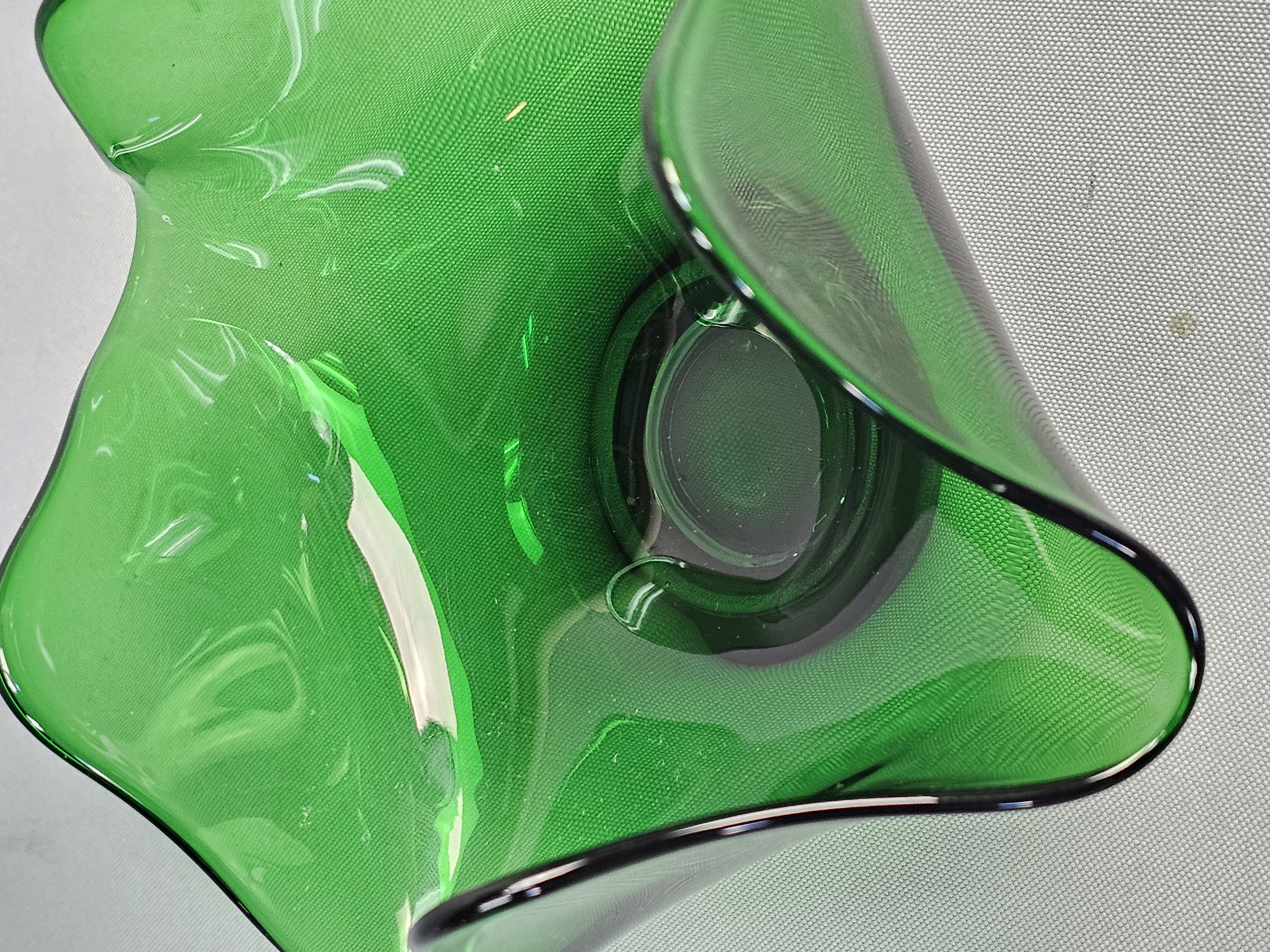 MCM Emerald Green Handkerchief Vase