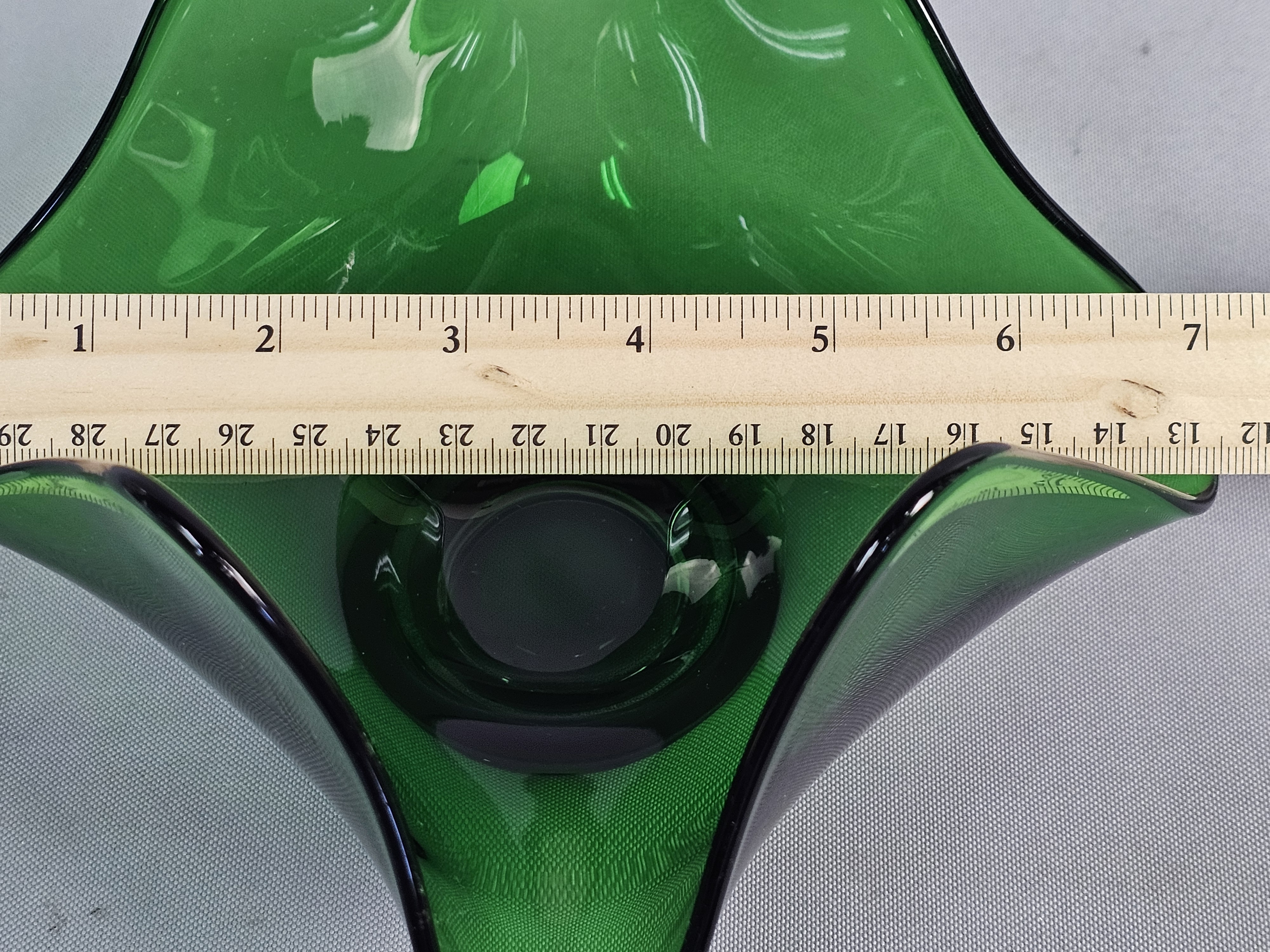 MCM Emerald Green Handkerchief Vase