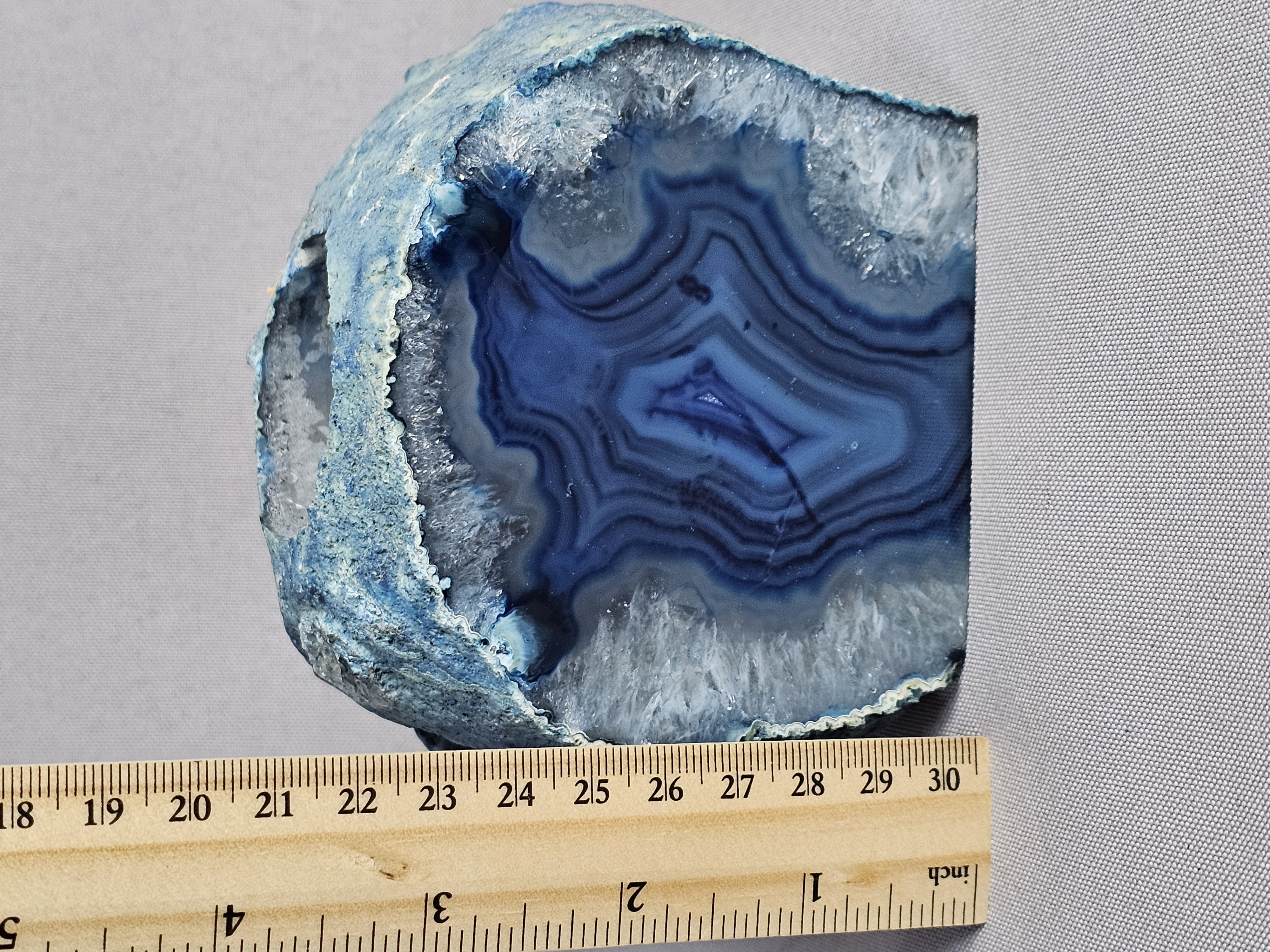 Blue Agate Candle Holder