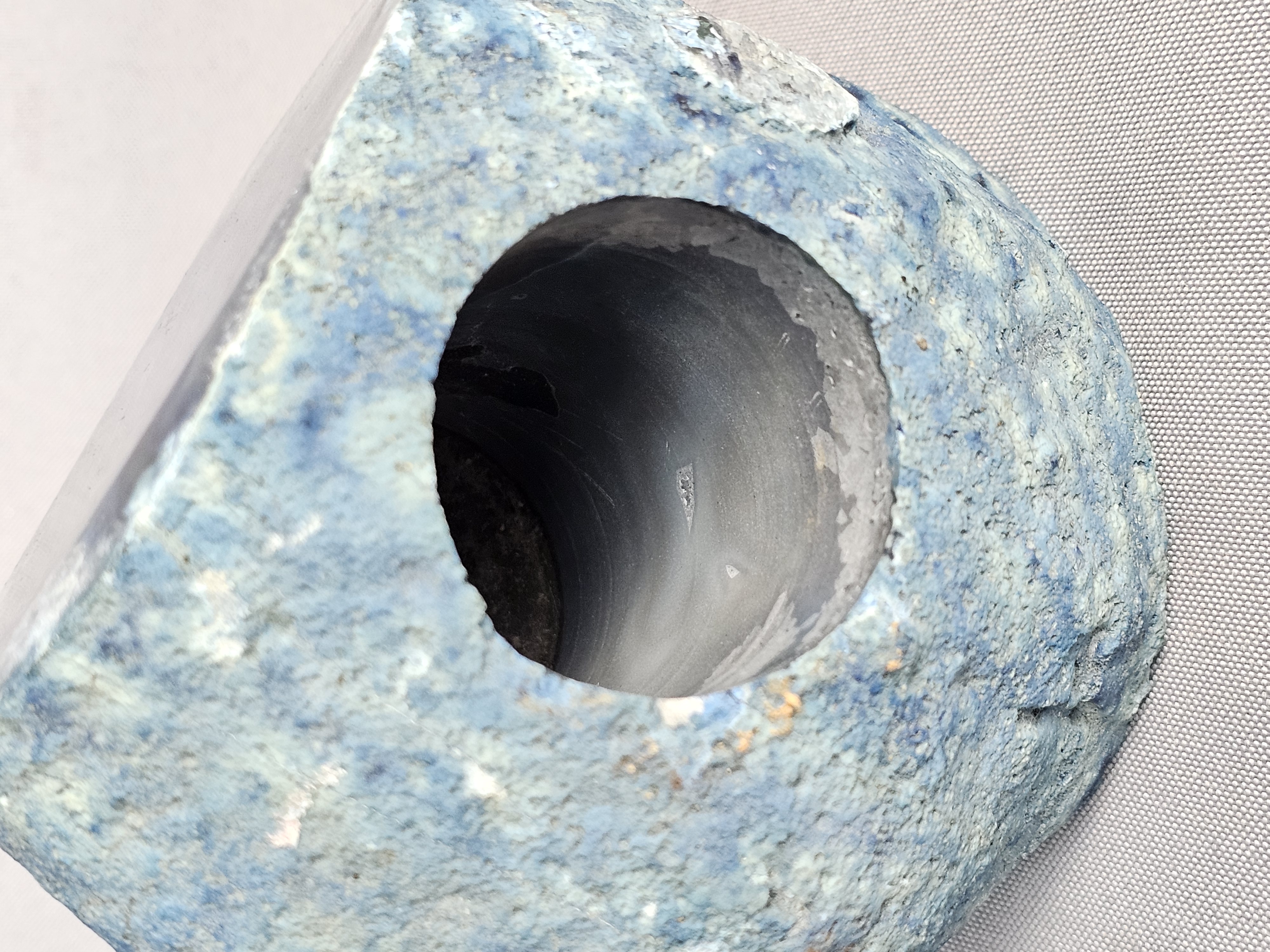 Blue Agate Candle Holder