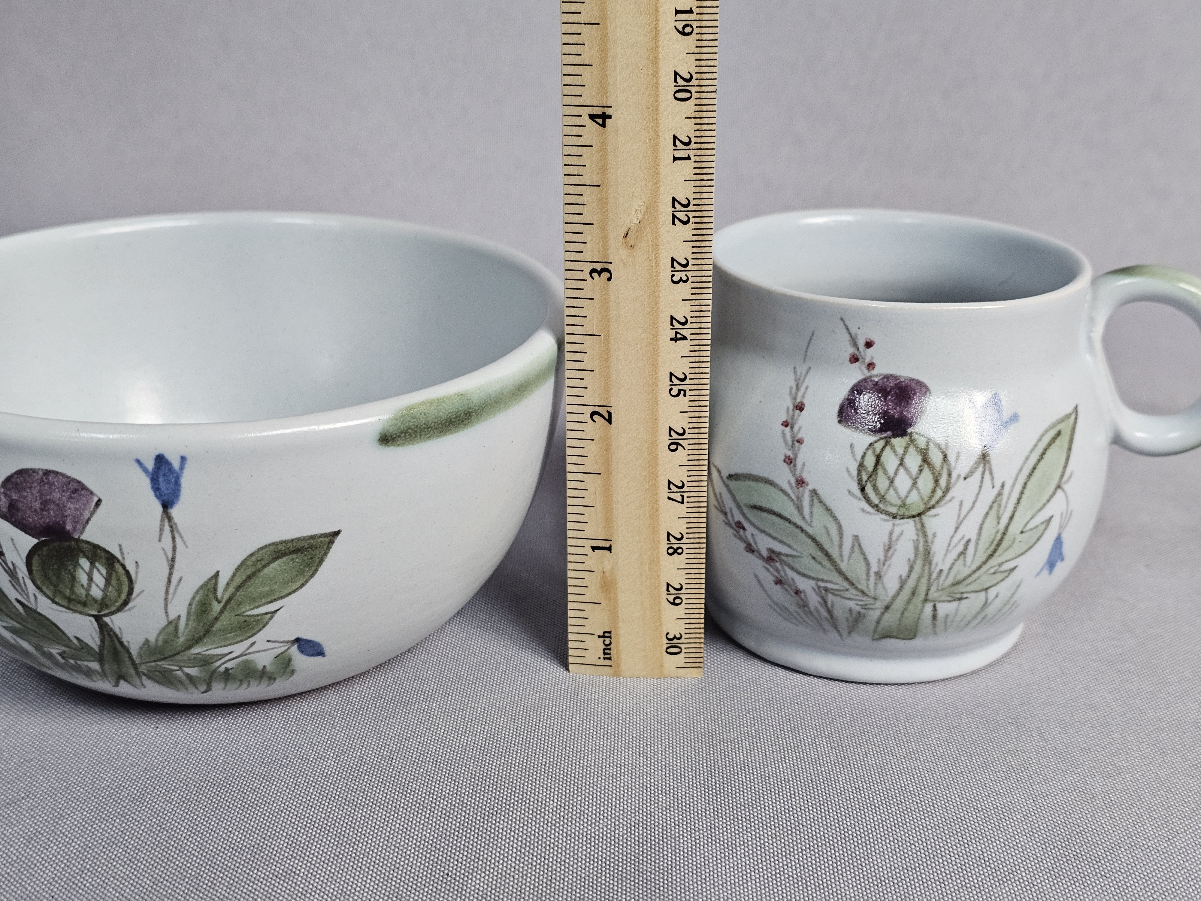 Buchan Thistleware Stoneware Breakfast Trio