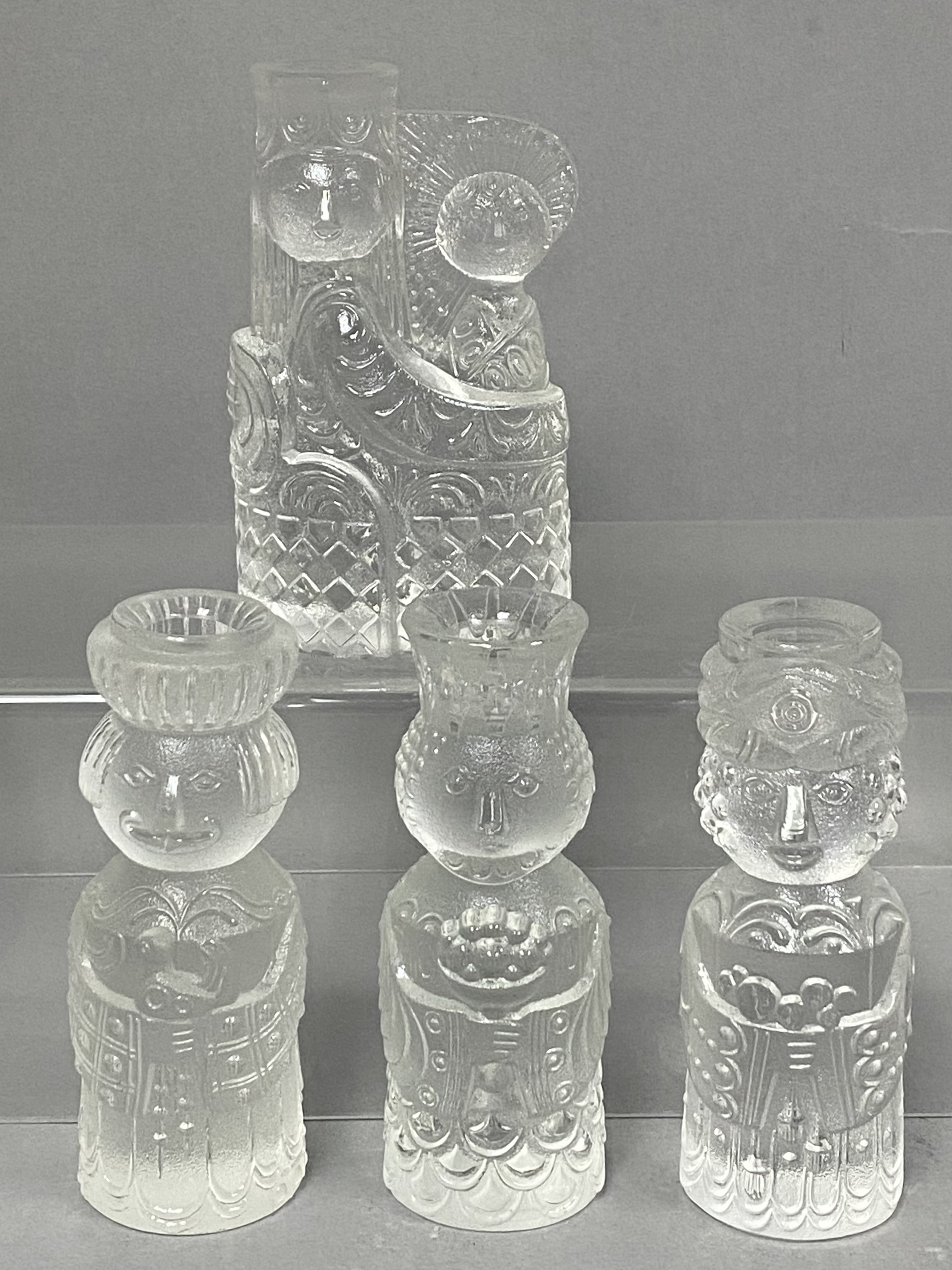 Rosenthal Bjorn Wiinblad Glass Nativity Set
