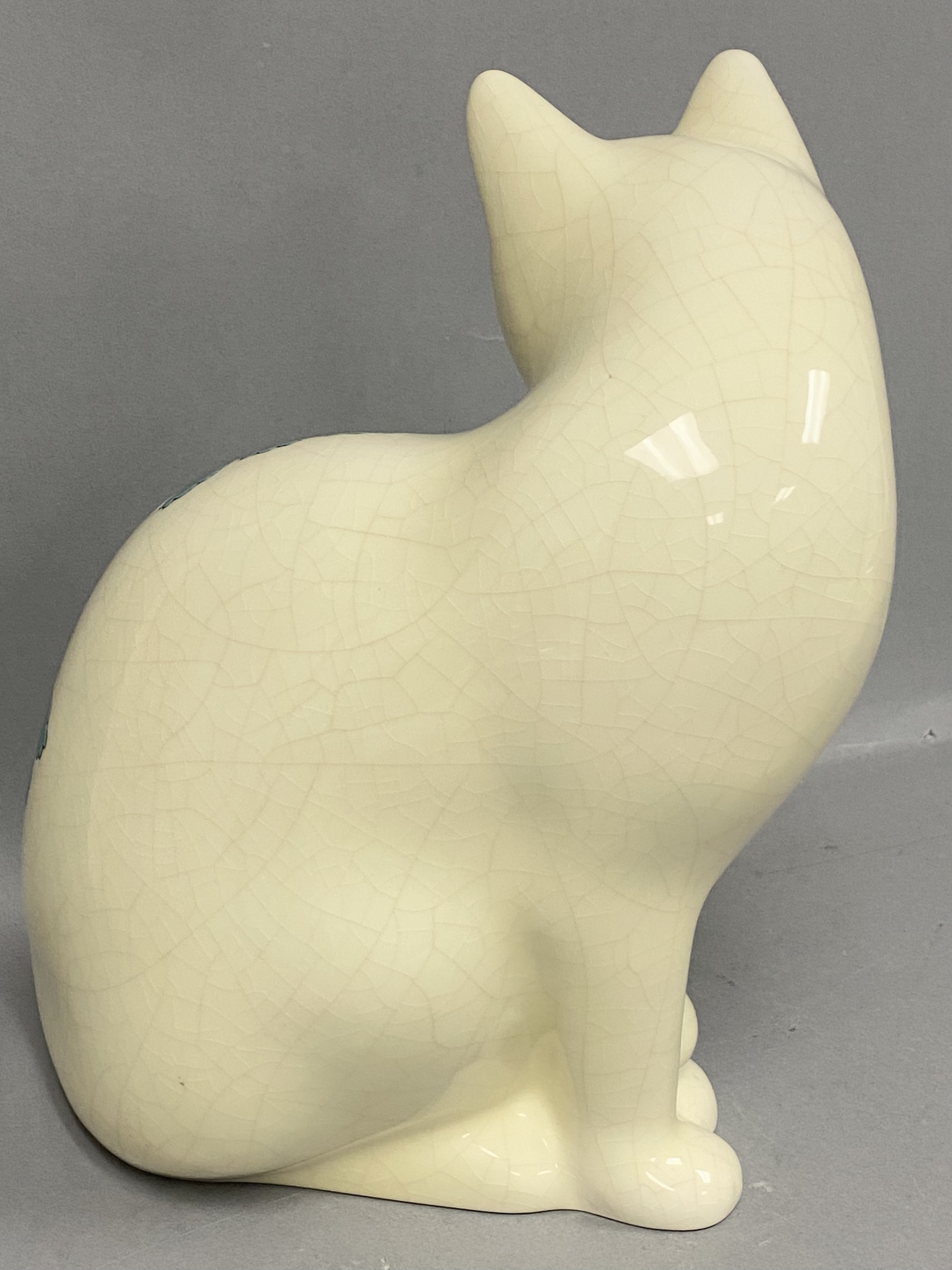 Longwy Faience Nancy Pattern Cat