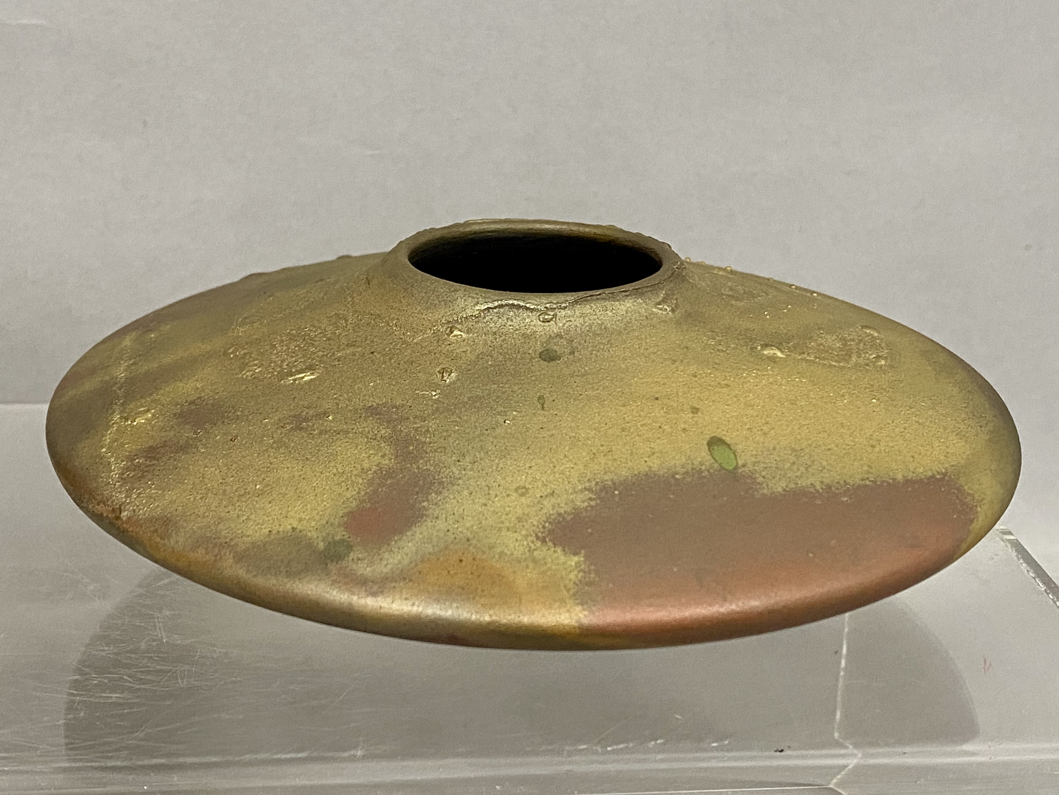 Two Baum Metallic Luster Stoneware Vessels