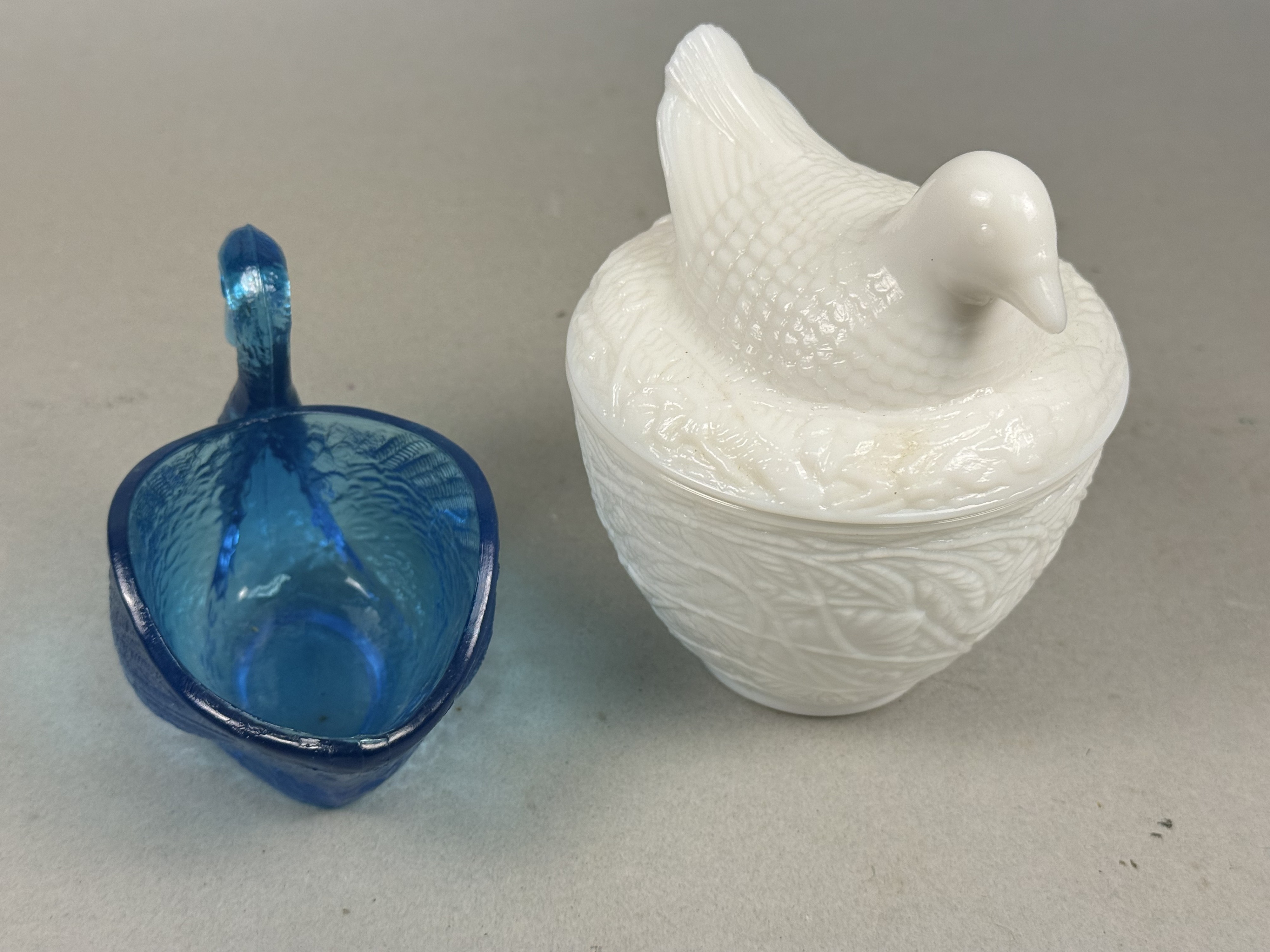 Avon and Blue Glass Bird Novelties